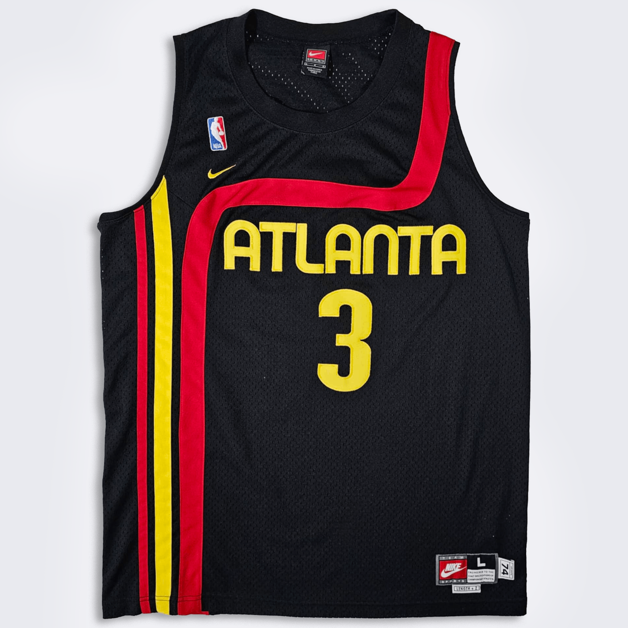 NBA × Nike × Vintage Atlanta Hawks Vintage Shareef Abdur Rahim Nike Rewind Jersey Size US L / EU 52-54 / 3 - 1 Thumbnail
