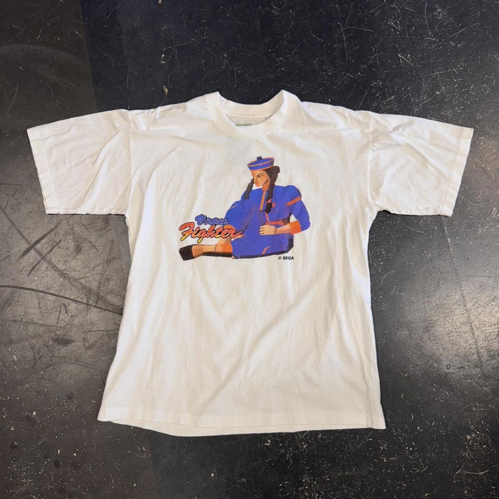 Vintage Vintage 90s Sega Virtua Fighter Blue Pai Chan Tee Size US M / EU 48-50 / 2 - 3 Thumbnail
