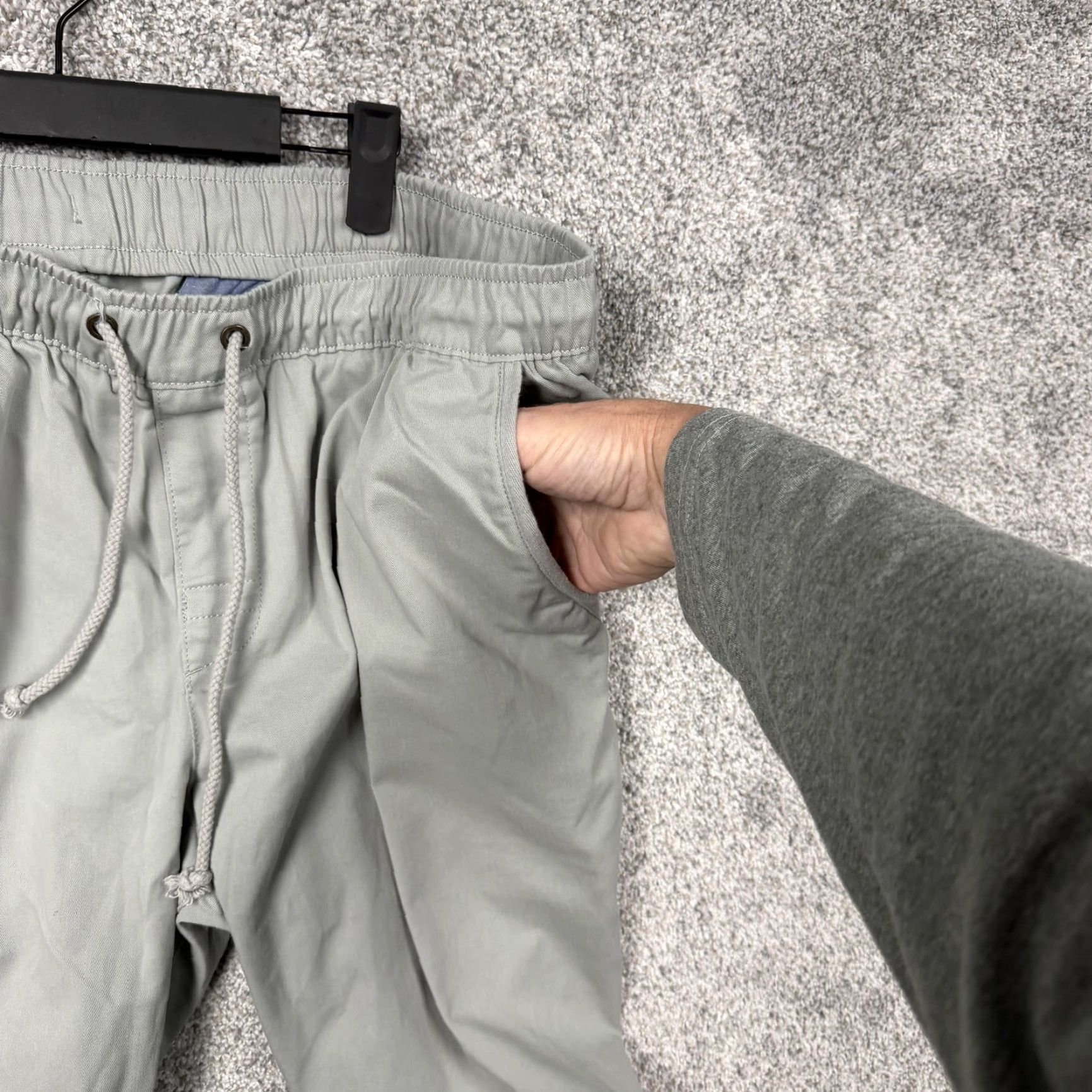 Vintage L.L.Bean Pants Mens XL 38x30 Sage Green Jogger Pull On Travel Standard Fit Size US 36 / EU 52 - 7 Thumbnail