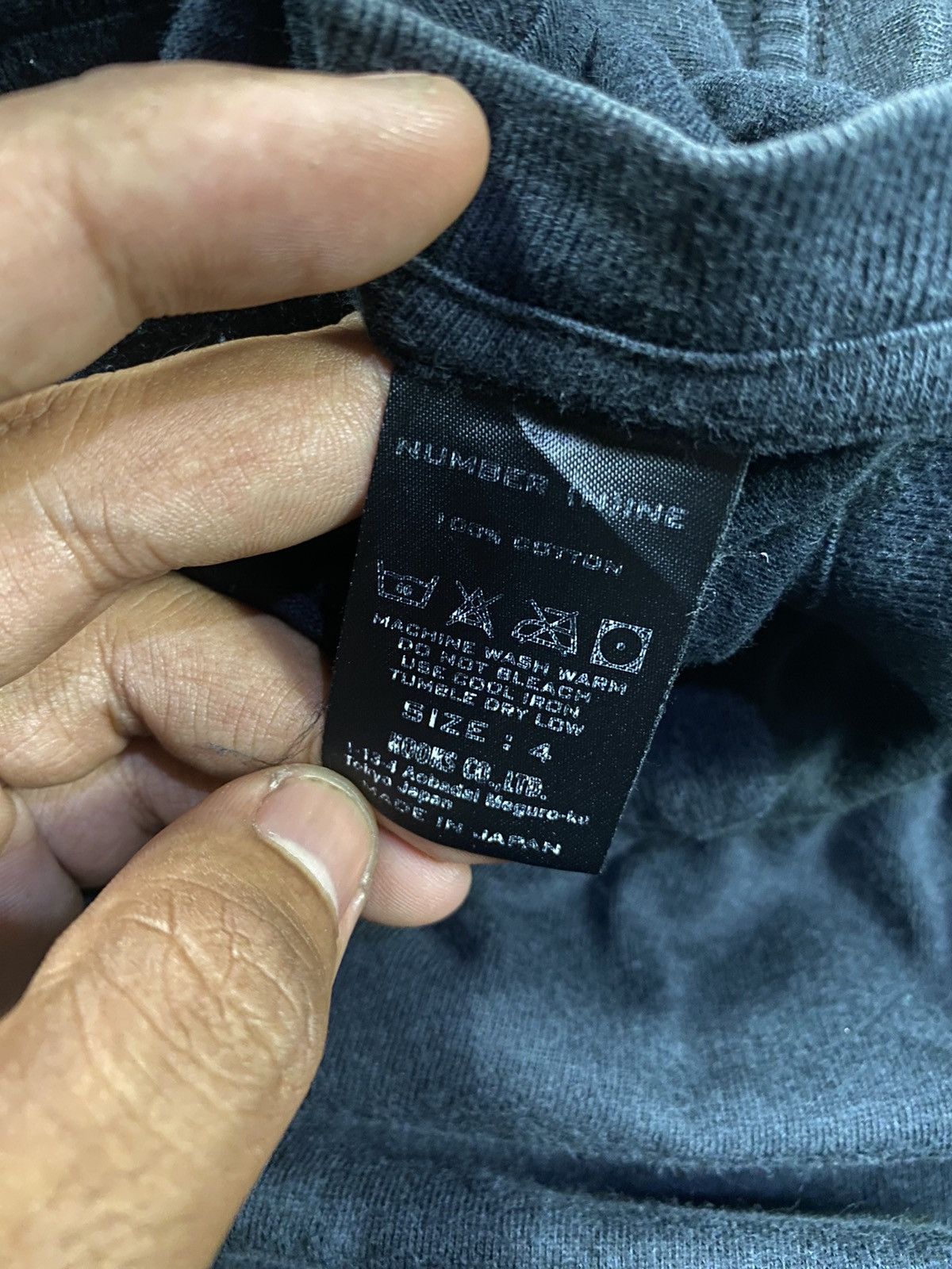 Japanese Brand × Number (N)ine Number Nine Cigarettes Pocket Distressed Tshirt Size US M / EU 48-50 / 2 - 4 Thumbnail