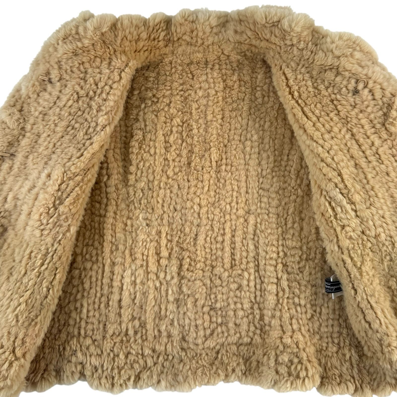 Salvatore Ferragamo Ferragamo Shearling Ruffle Jacket Size S / US 4 / IT 40 - 8 Thumbnail