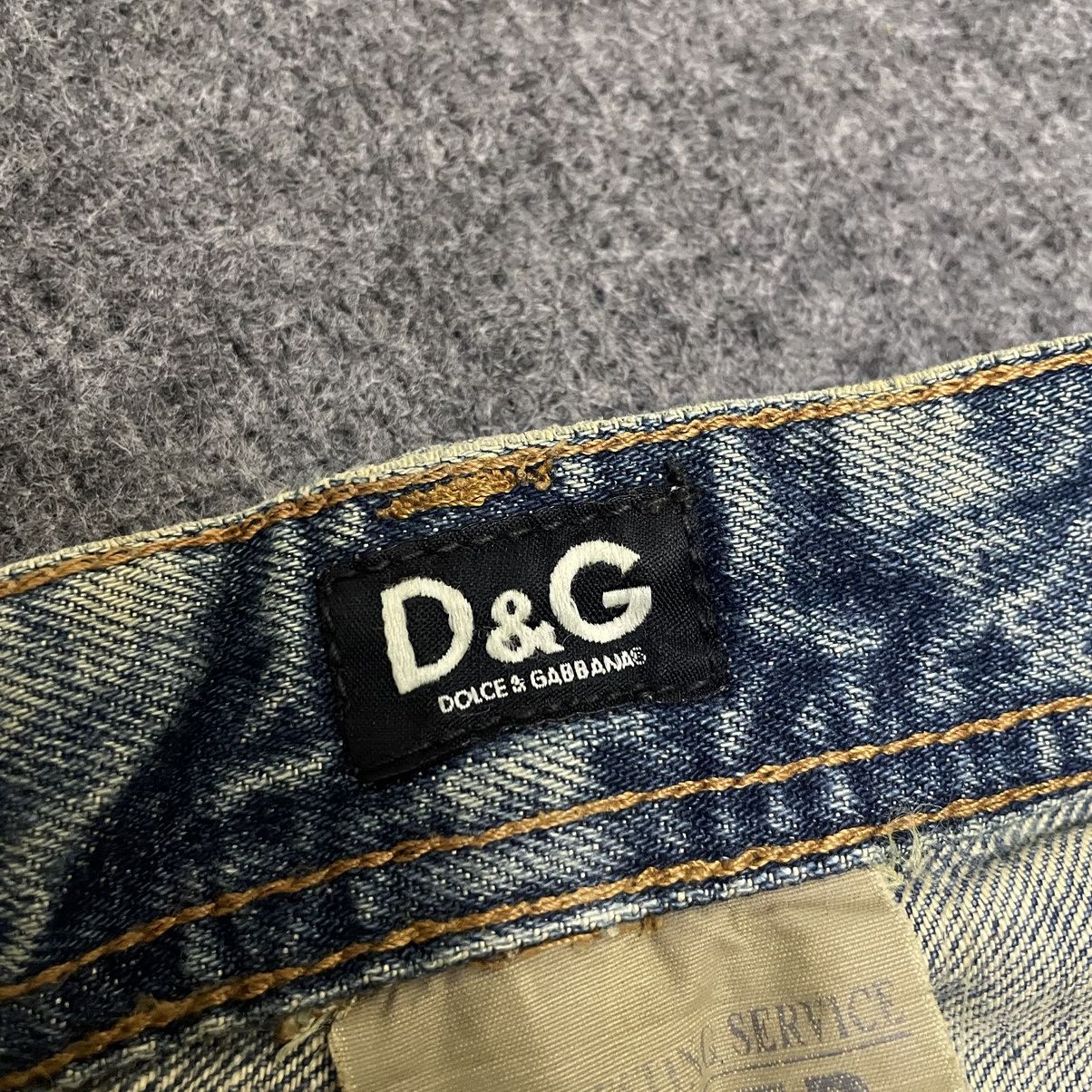 Dolce & Gabbana D&G Distressed Denim Grunge Style Size US 36 / EU 52 - 8 Thumbnail