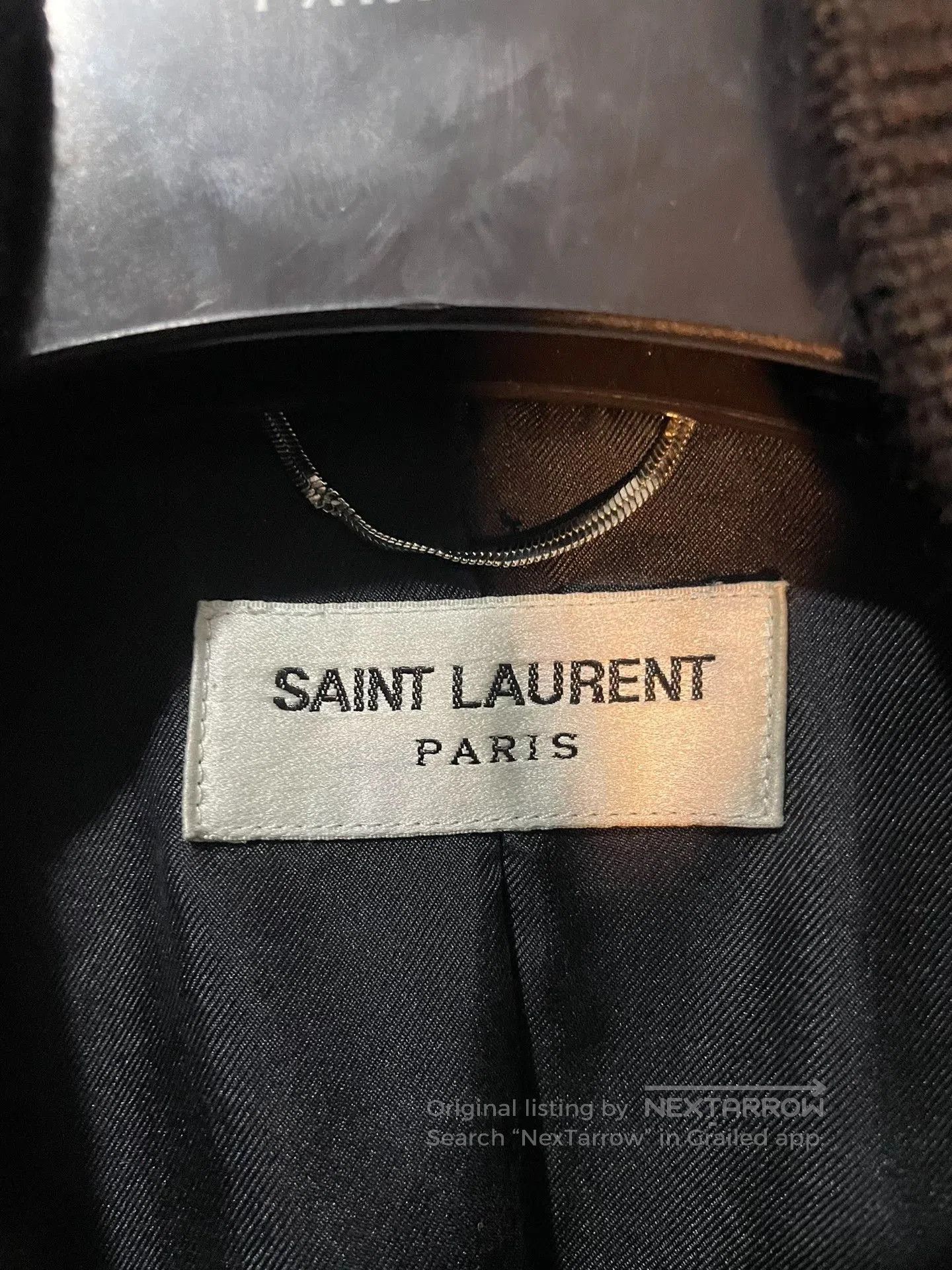 Saint Laurent Paris Saint Laurent Leather Sleeves Varsity Jacket. Size US XS / EU 42 / 0 - 6 Thumbnail