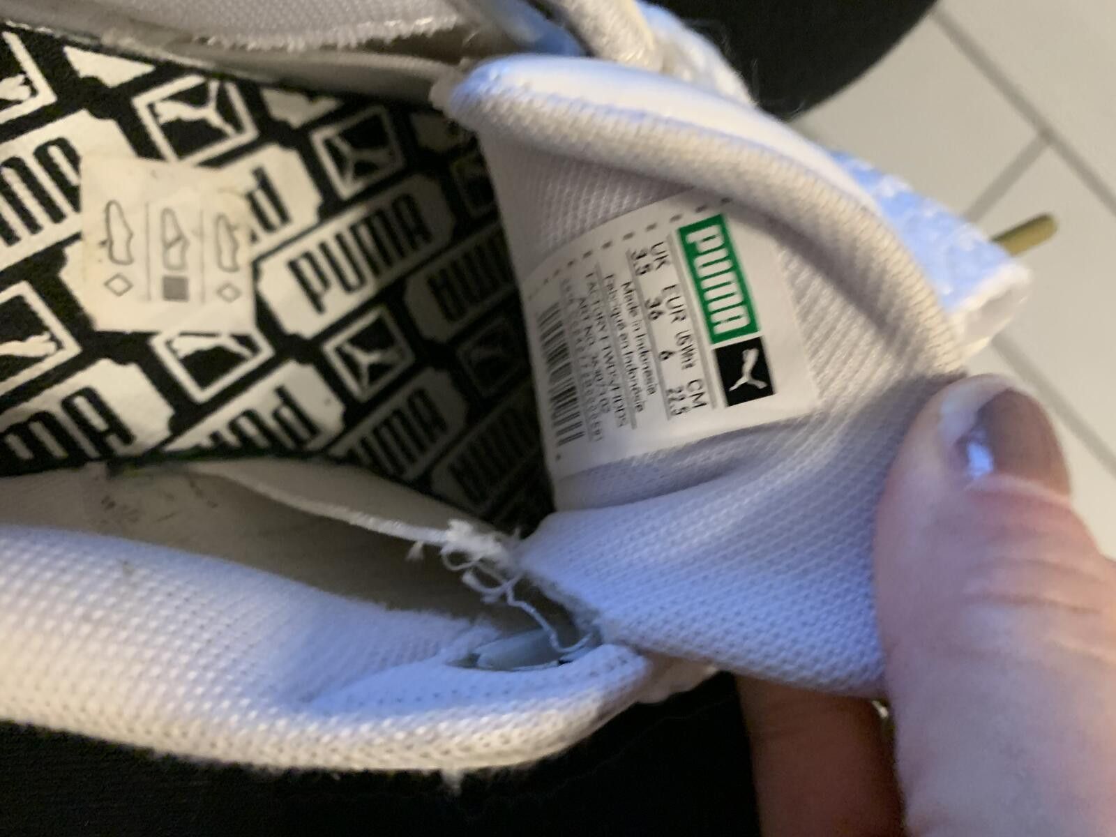 Puma Puma White Ribbon Sneakers Size US 6 / IT 36 - 5 Thumbnail