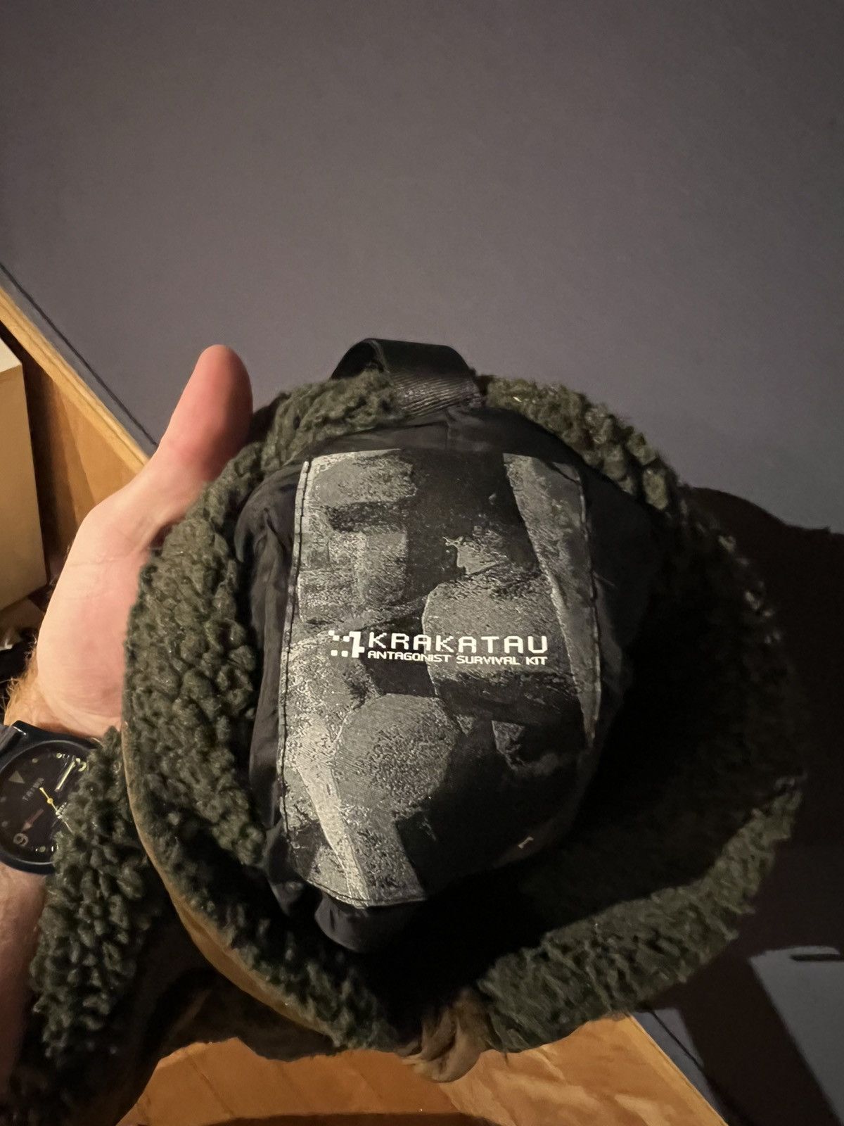 Krakatau Krakatau PEEBLES ZIP-UP SHERPA JACKET QM409-51 - DARK GREEN Size US M / EU 48-50 / 2 - 6 Thumbnail