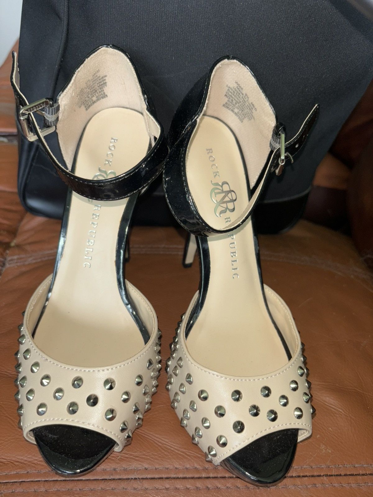 Rock & Republic Rock & Republic Women's Studded Platform Stiletto Heels Size US 6.5 / IT 36.5 - 2 Thumbnail