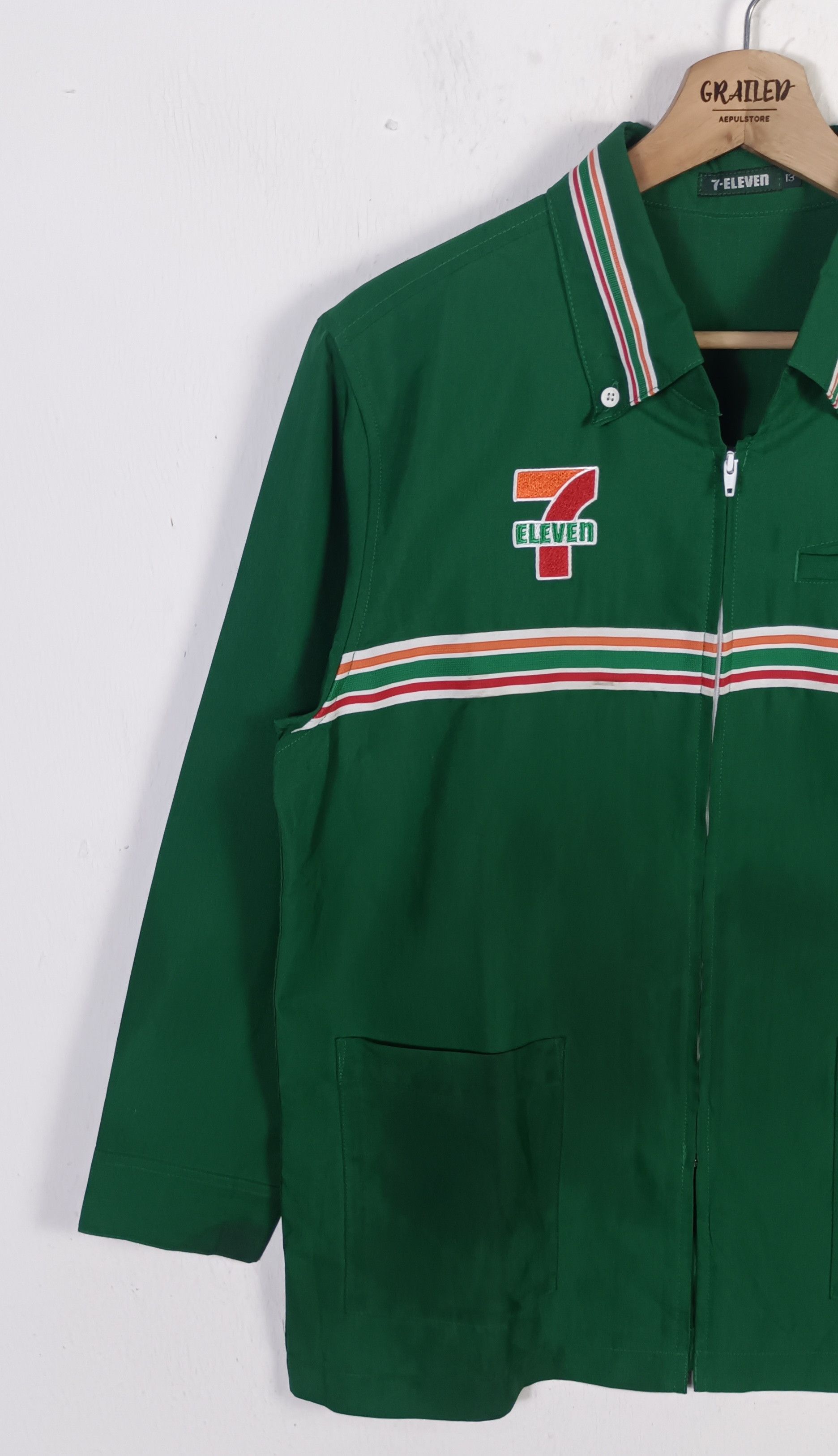 Japanese Brand × Vintage × uniform experiment Vintage🔥 7Eleven Long Sleeve Shirt Size US M / EU 48-50 / 2 - 3 Thumbnail