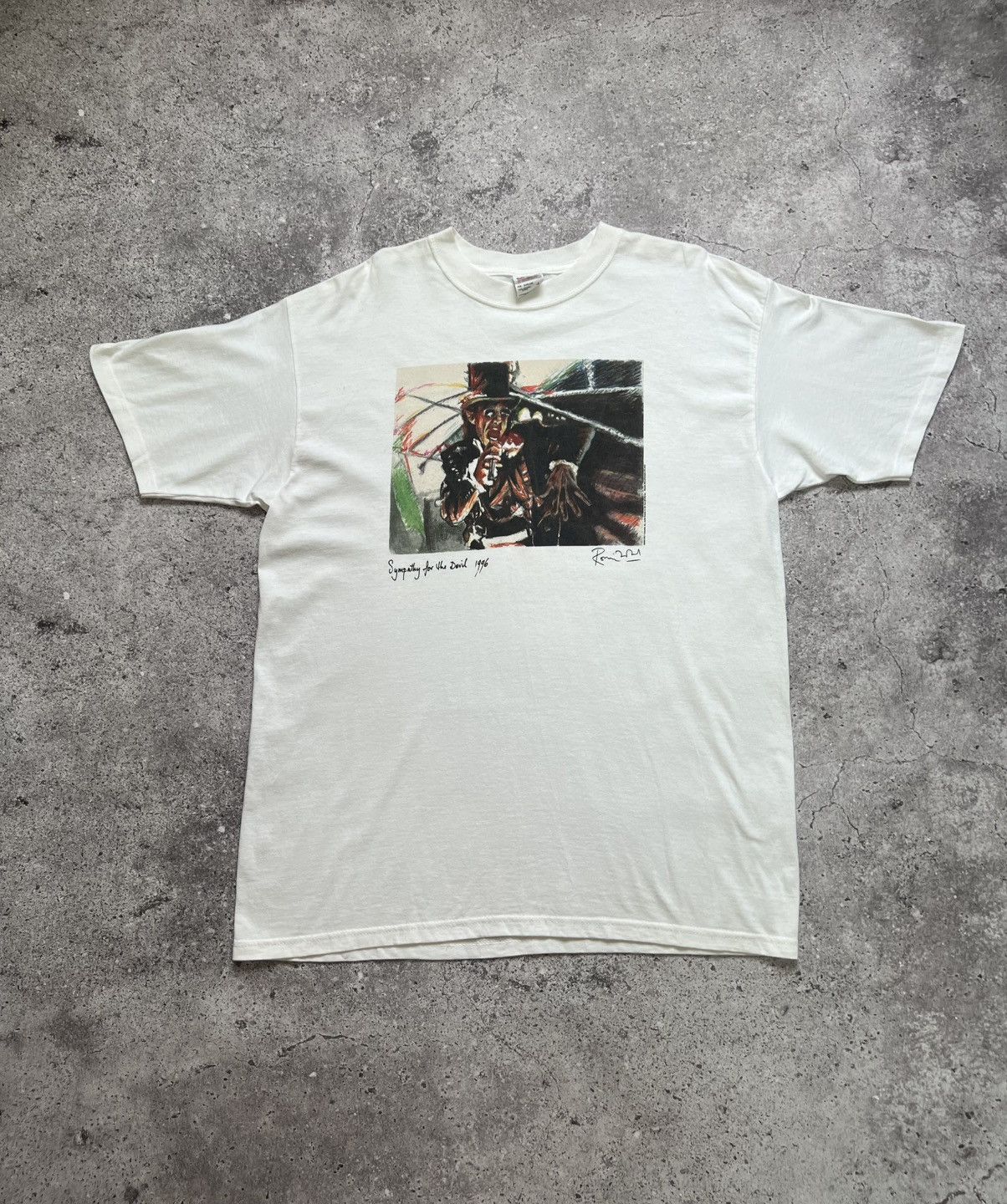 The Rolling Stones × Vintage 2000s Vintage Ronnie Wood 2003 Music T-shirt Men's Size US L / EU 52-54 / 3 - 1 Thumbnail