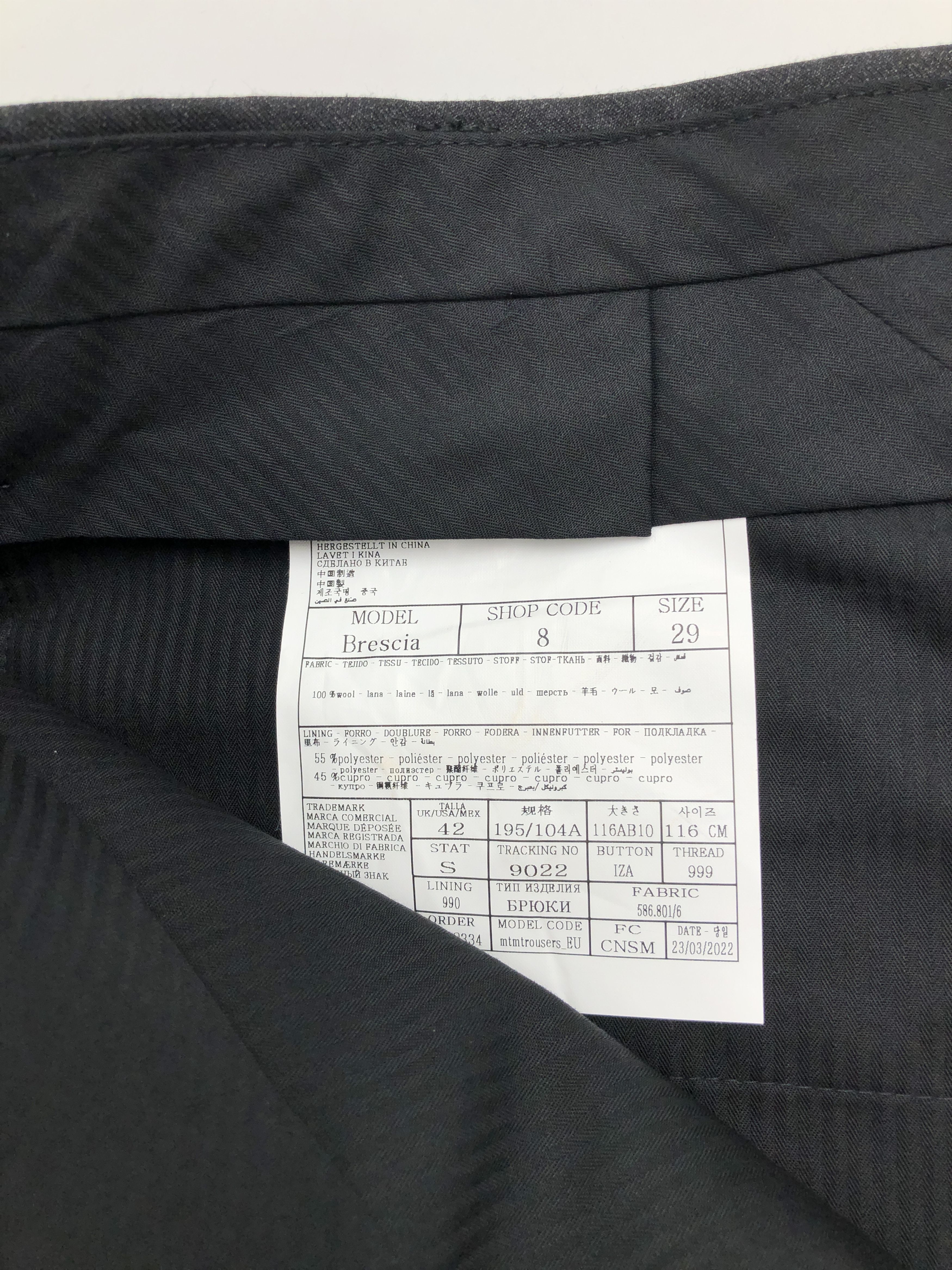 Suitsupply SUITSUPPLY Brescia Wool Formal Trousers Size 29 - W38 L26 Size 42S - 7 Thumbnail