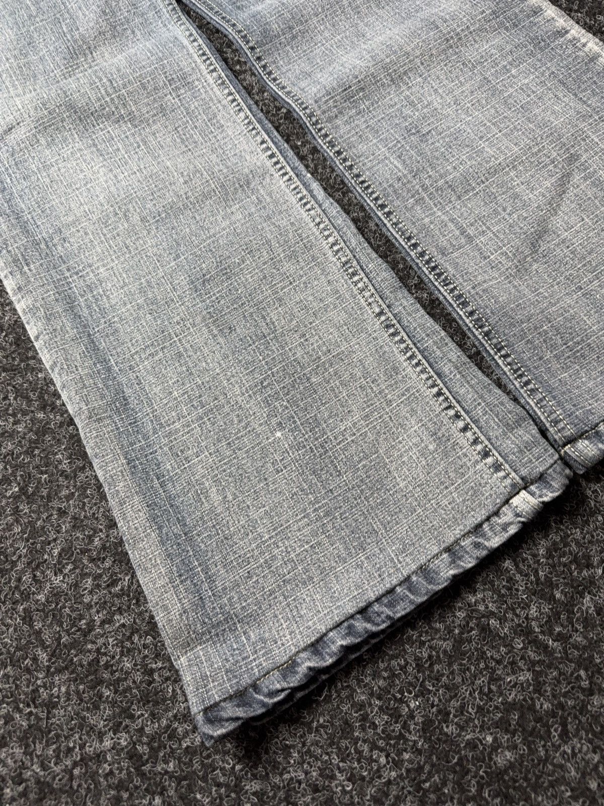 Tommy Hilfiger Retro 90s Tommy Hilfiger Denim Y2K Flare Jeans Low Rise Blue Size 29" - 4 Thumbnail
