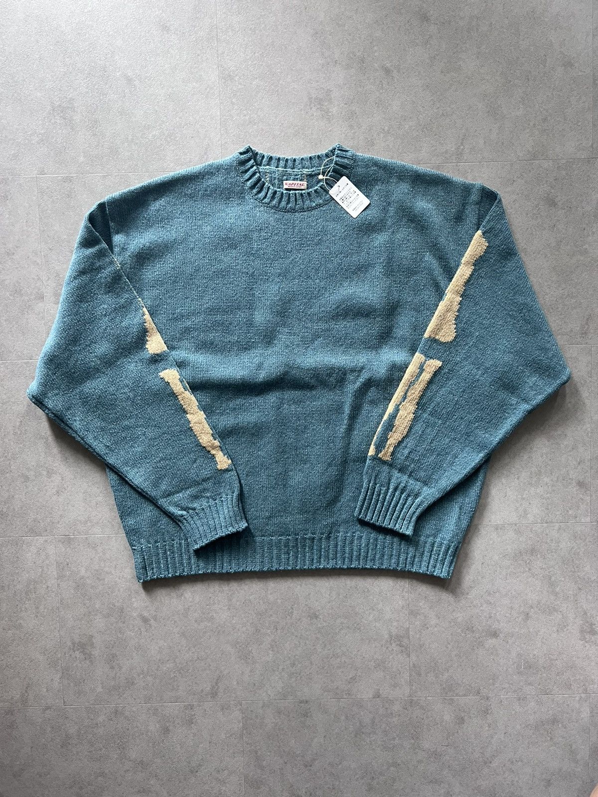 Kapital 5G Wool Bone Sweater Size US L / EU 52-54 / 3 - 1 Thumbnail