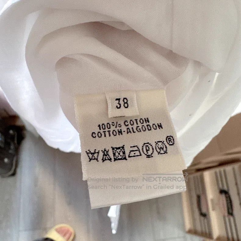 Hermes Hermes Ladies' Pure Cotton Short Sleeve Shirt Size XS / US 0-2 / IT 36-38 - 5 Thumbnail