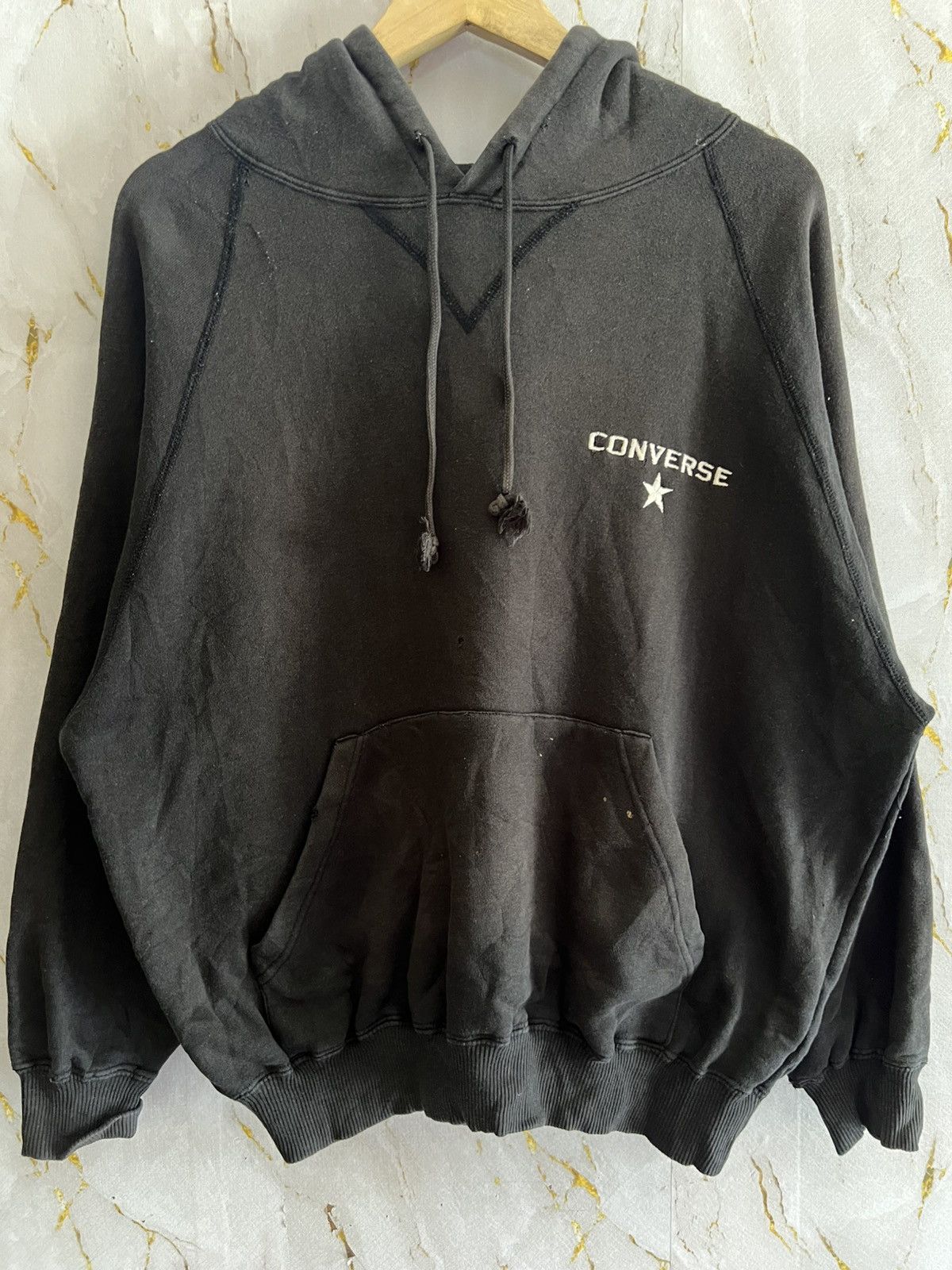 Converse 🔥 Vintage Converse Hoodie – Sun Faded Streetwear Classic Size US L / EU 52-54 / 3 - 1 Thumbnail