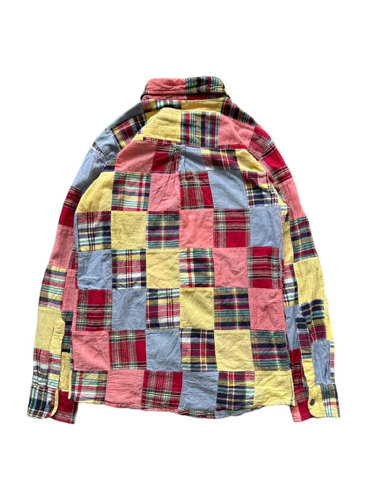 Japanese Brand 2000's Power to The People ( PTTP ) madras patchwork shirt Size US M / EU 48-50 / 2 - 3 Thumbnail