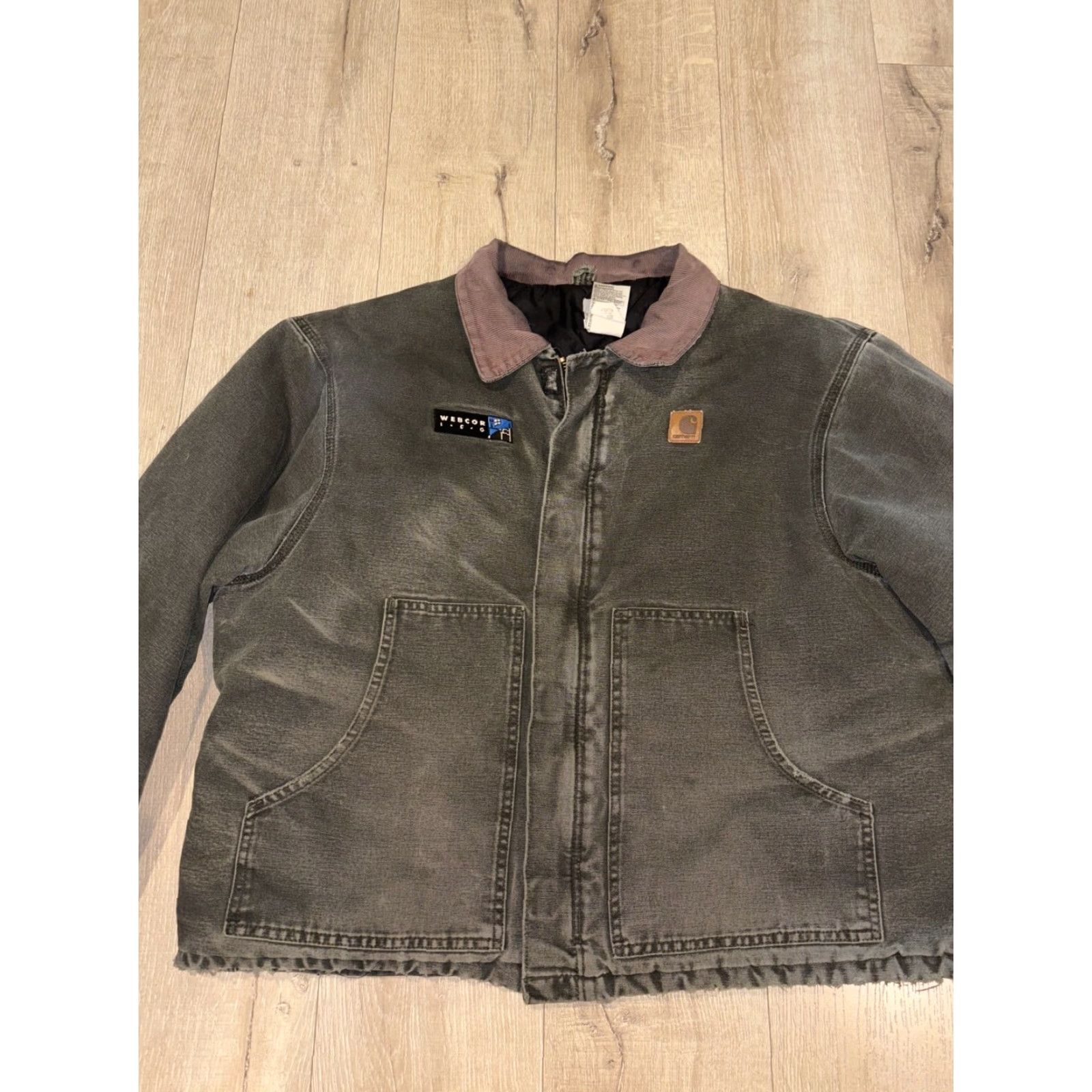 Carhartt Vtg Carhartt J22 MOS Arctic Quilt Lined Moss Duck Work Jacket Mens Sz 2XL Green Size US XXL / EU 58 / 5 - 3 Thumbnail