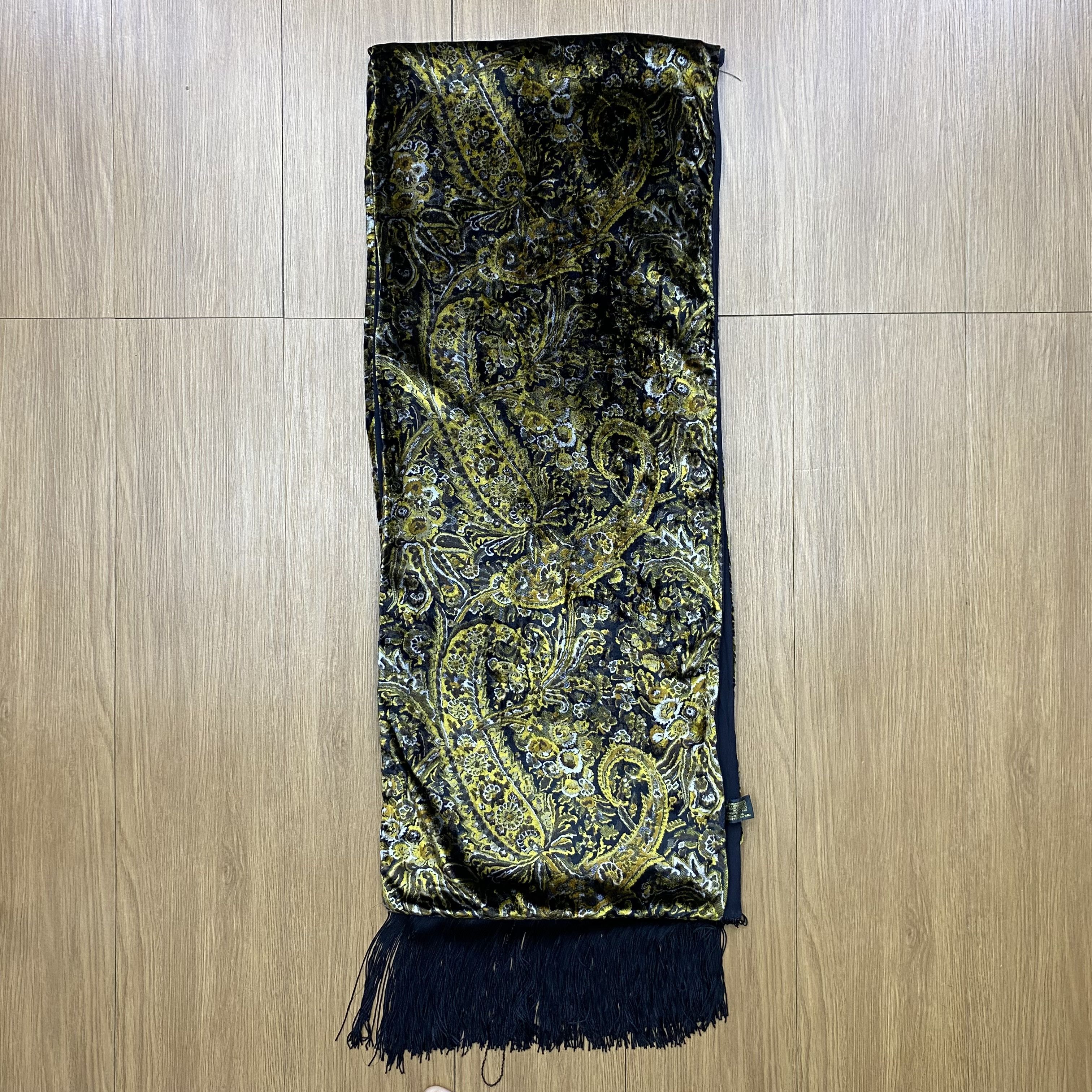 Designer × Vintage Vintage 90s Pinto Floral Silk Scarf Muffler SSC359 Size ONE SIZE - 3 Thumbnail