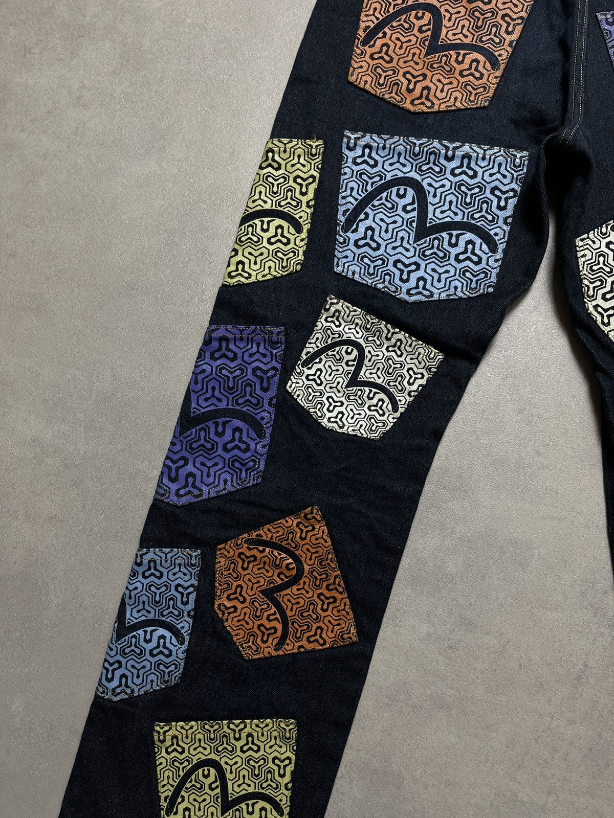 Evisu Evisu Multipocket Logo Selvedge Denim Jeans Size US 31 - 4 Thumbnail