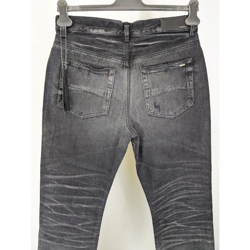 Amiri o1rshd1 Stack Straight Jeans in Faded Black Size US 30 / EU 46 - 12 Thumbnail