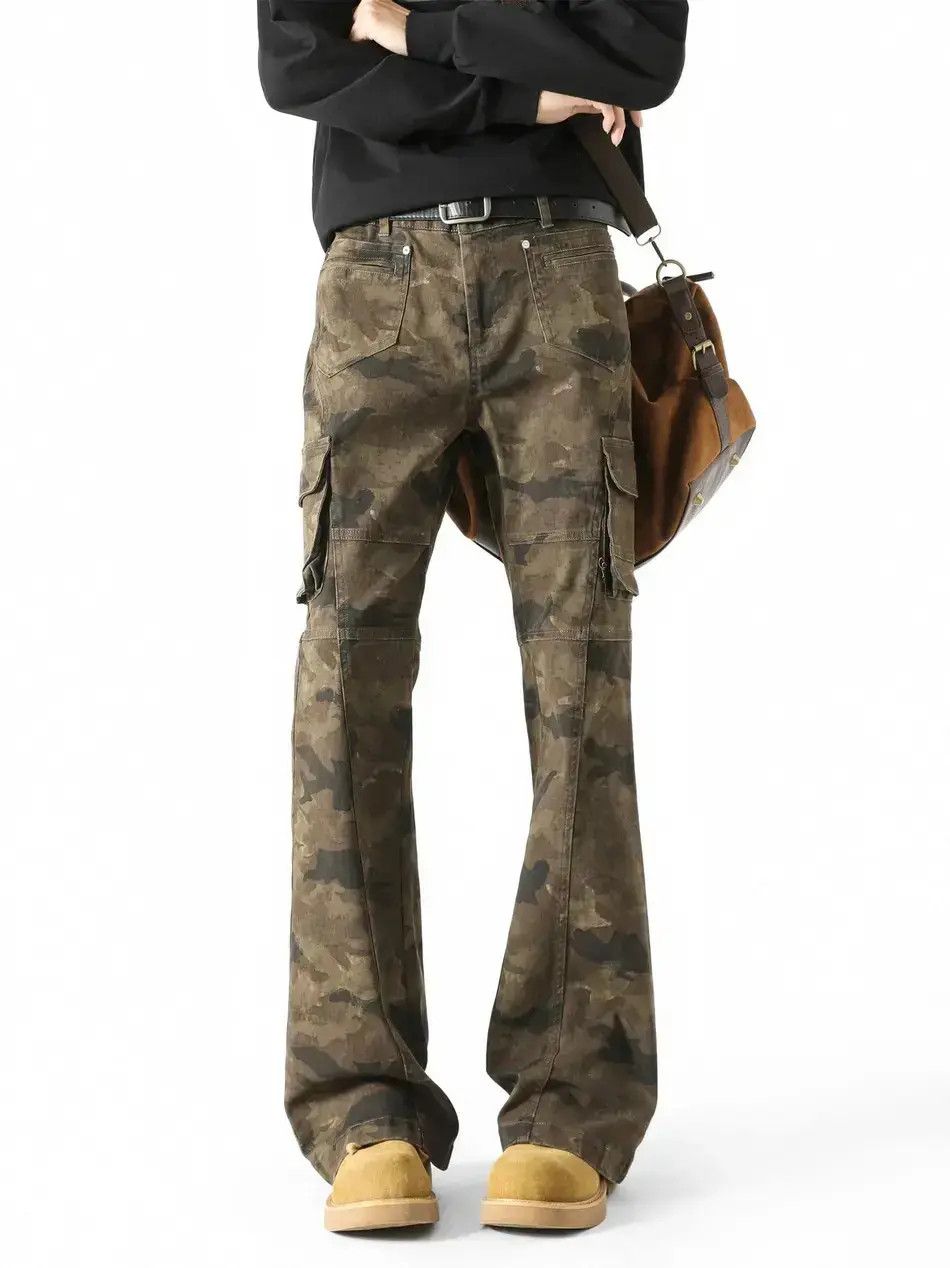 Japanese Brand Retro loose camouflage pocket jeans Size US 30 / EU 46 - 1 Thumbnail