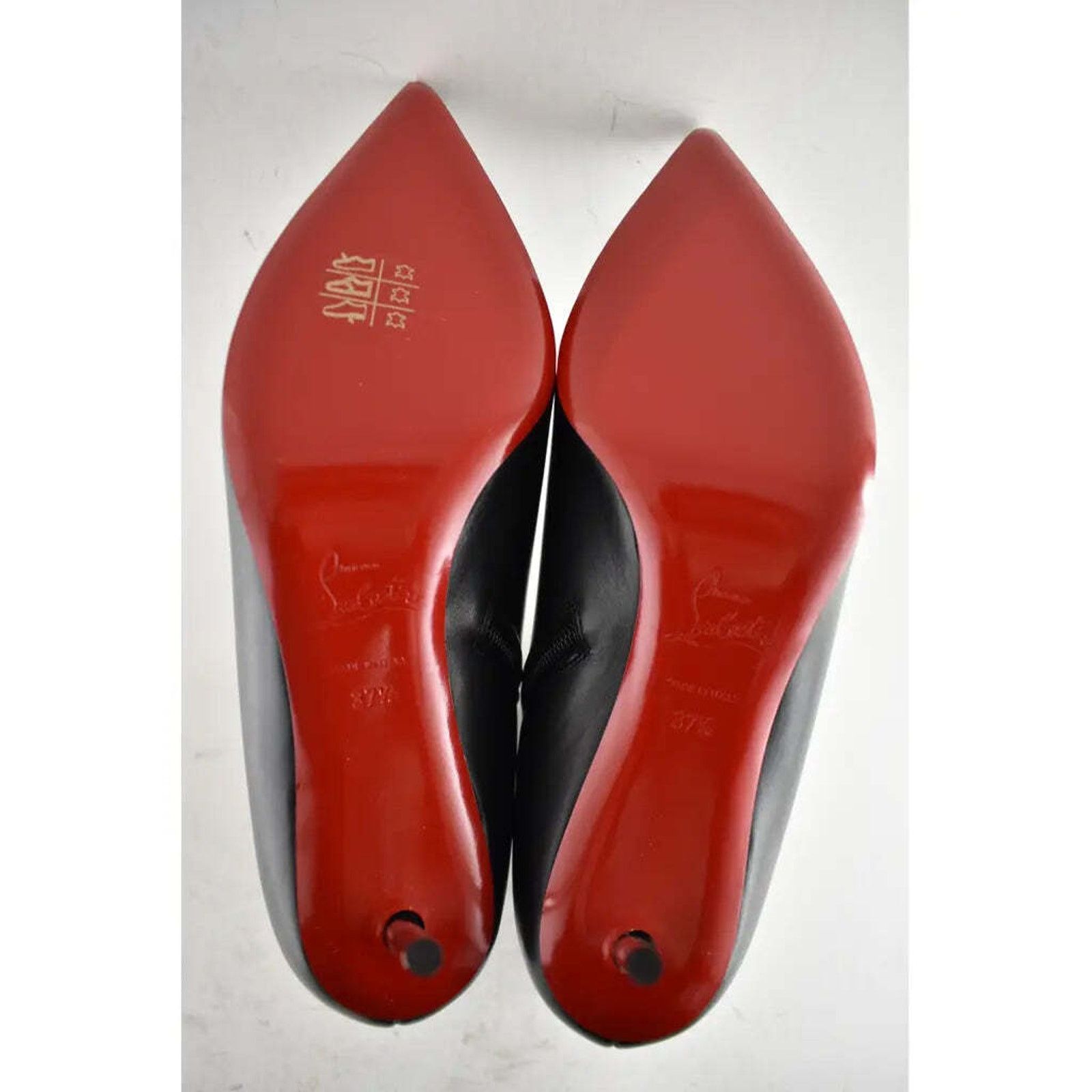 Christian Louboutin Christian Louboutin Epic Booty 70 Black Calf Leather Zipper Size US 7.5 / IT 37.5 - 12 Thumbnail