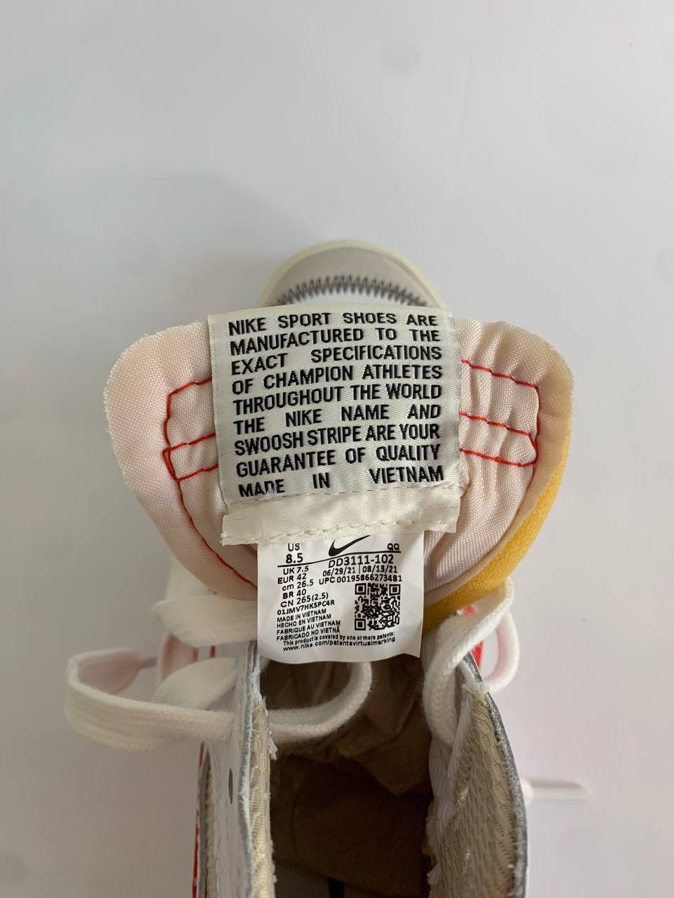 Nike Nike blazer mid 77 jumbo white habanero red size 8,5 Size US 8.5 / EU 41-42 - 8 Thumbnail