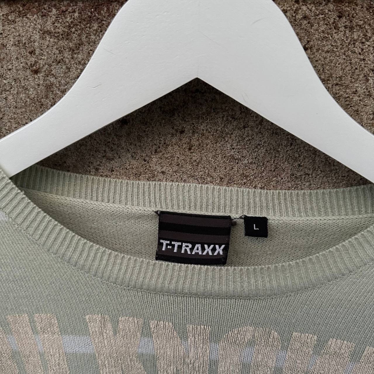 RAEY Vintage Japanese Knit Sweater T-Traxx Y2K Punk Rave Band 00s Size US L / EU 52-54 / 3 - 6 Thumbnail