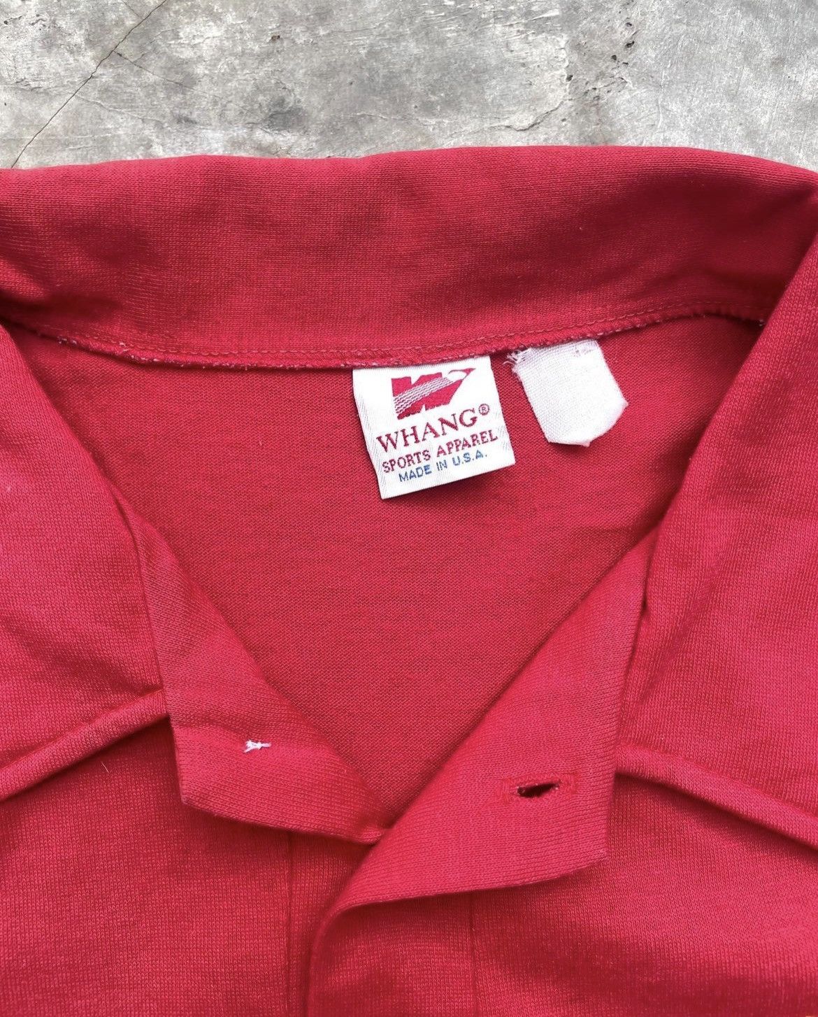 Vintage Vintage Crimson Bowling Shirt Half-button Billy Jack🍷 1960's Size US L / EU 52-54 / 3 - 4 Thumbnail