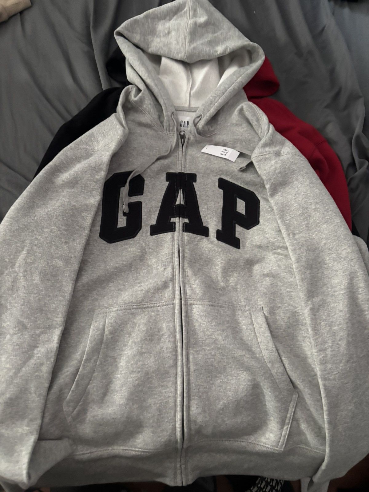 Gap × Vintage BRAND NEW GRAY GAP HOODIE Size 48L - 1 Thumbnail