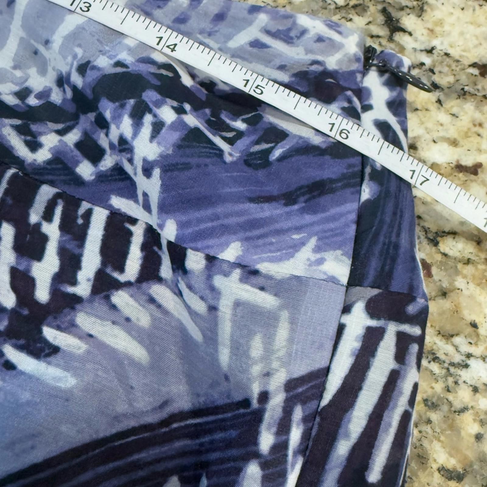 Other Talbots blue white & purple silk cotton mini skirt SZ 10 Size ONE SIZE - 6 Thumbnail