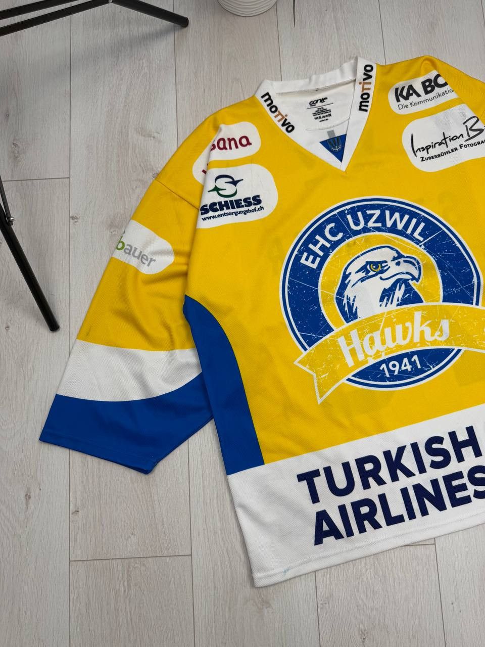 NHL SIGNED Hockey jersey #79 Steiner Ehc Uzwil Hawks Swiss Size US XL / EU 56 / 4 - 2 Thumbnail