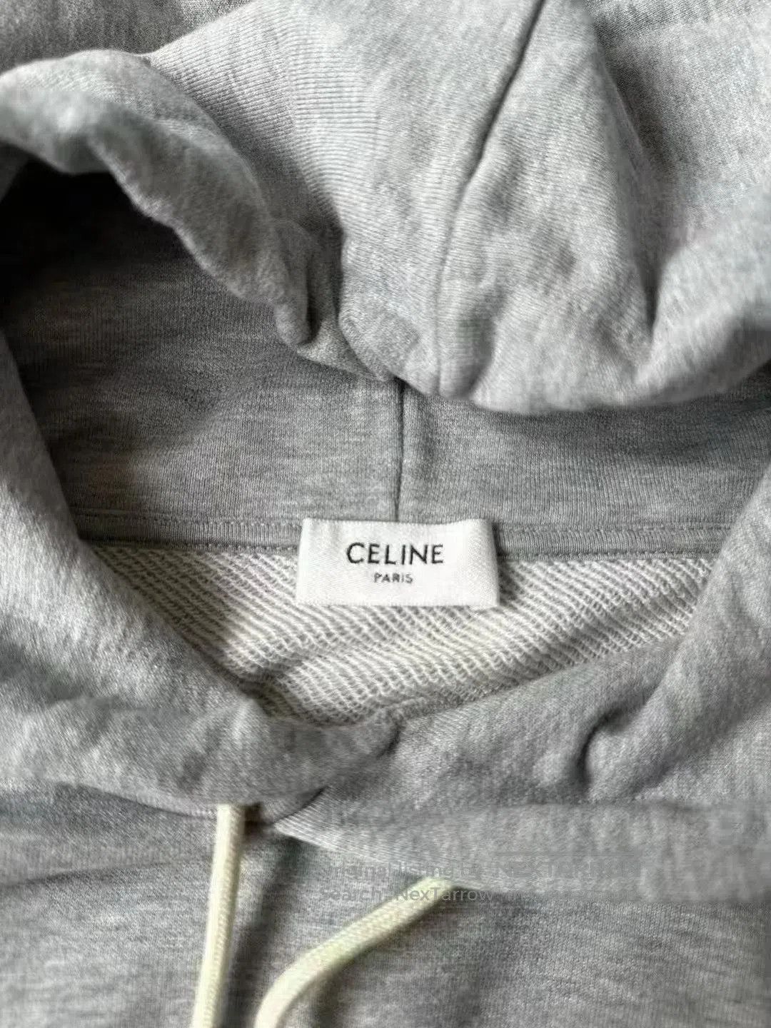 Celine Celine Embossed Logo Cropped Hoodie. Size M / US 6-8 / IT 42-44 - 2 Thumbnail