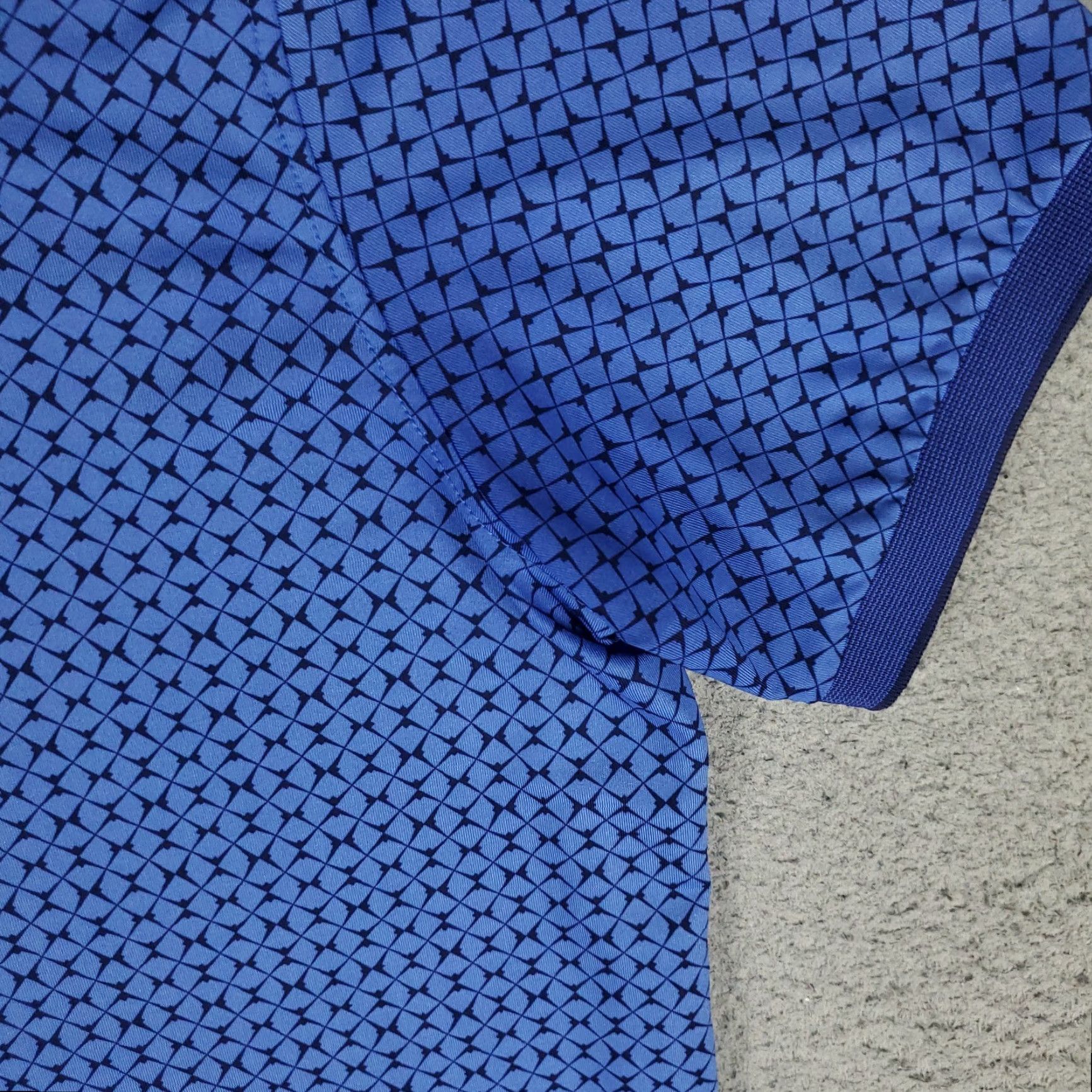 Vintage Greyson Polo Shirt Mens Small Blue Geometric Wolf Golf Short Sleeve Polo Shirt Mens Blue Geometric Wolf Golf Short Sleeve Size US S / EU 44-46 / 1 - 4 Thumbnail