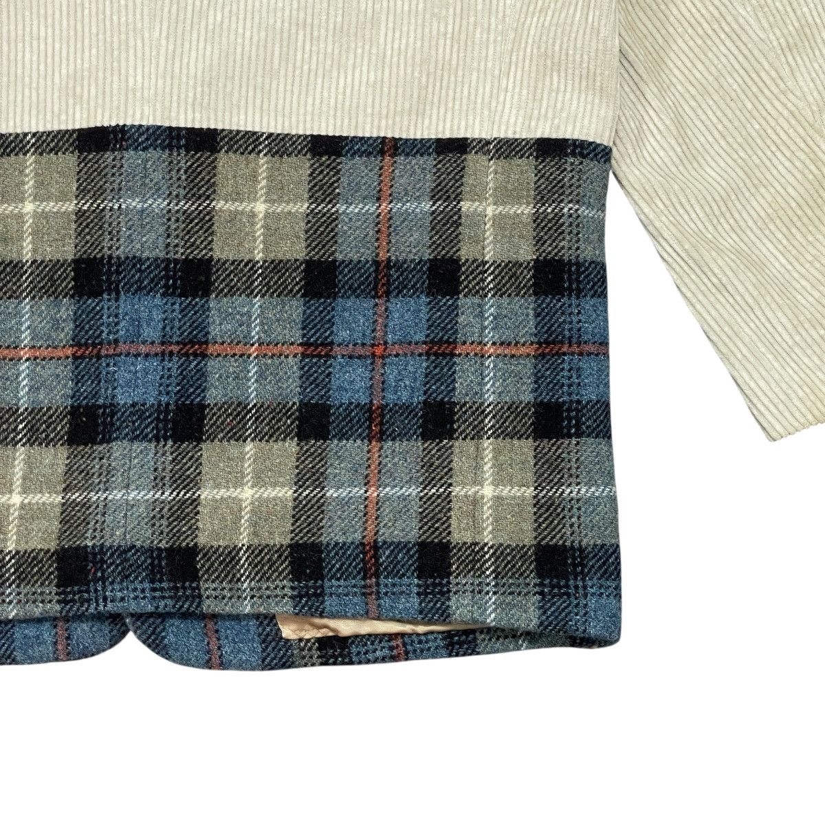 Issey Miyake Hai Sporting Gear Issey Miyake Corduroy Plaid Panel Jacket Size US M / EU 48-50 / 2 - 12 Thumbnail