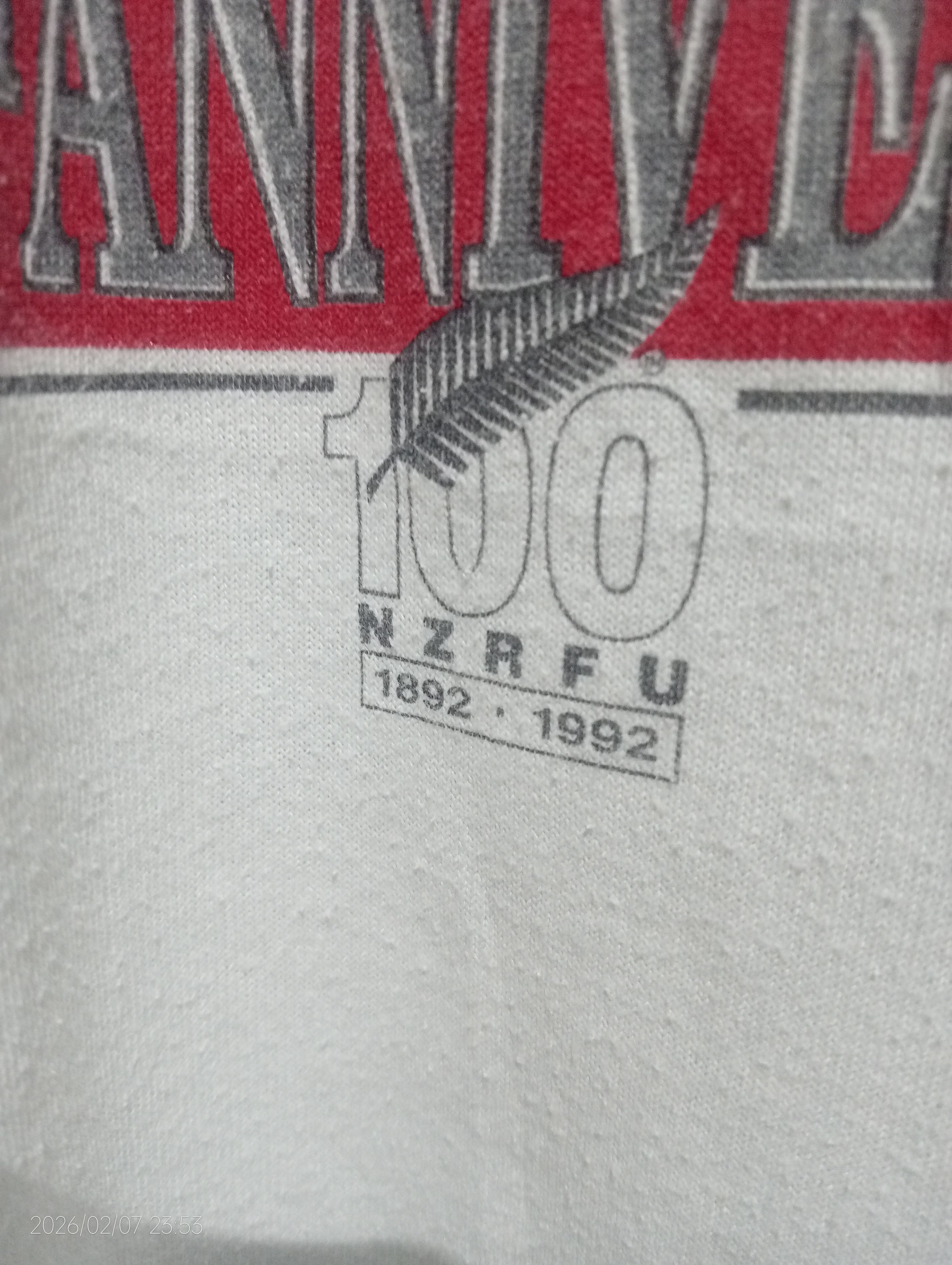 VTG '90s Single Stitch CoNZ All Black 100th Anniversary Tee