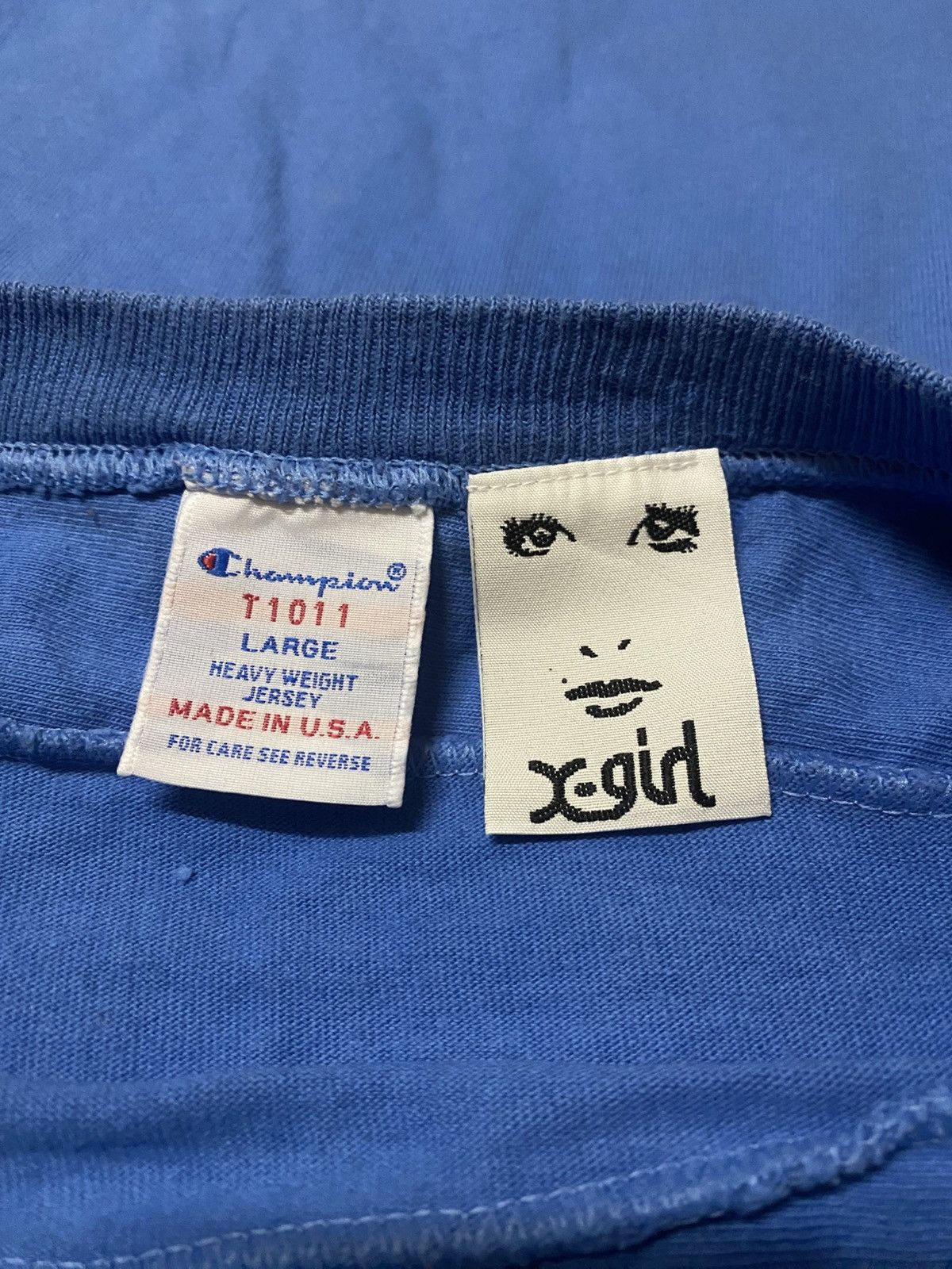 Champion Vintage Champion X X-Girl Spellout Big Logo 3 Quarter Shirt Size US M / EU 48-50 / 2 - 6 Thumbnail