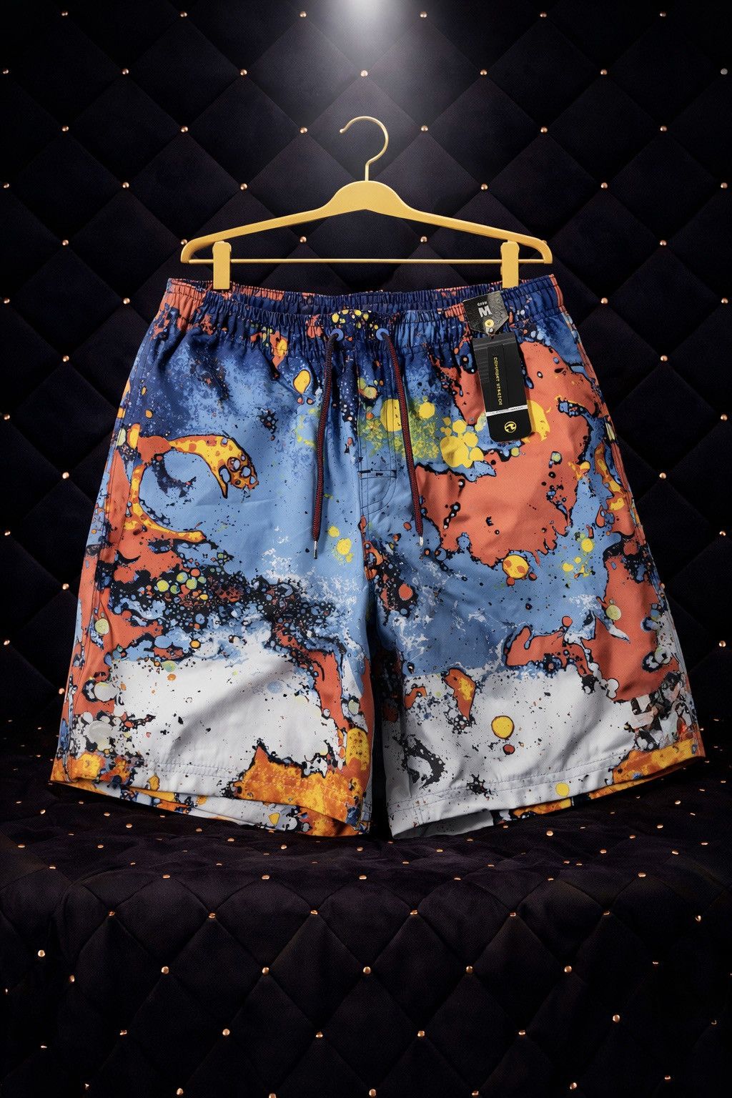 Other ABSTRACT PAINT SPLATTER PRINT SWIM TRUNK SHORTS Size US 32 / EU 48 - 1 Preview