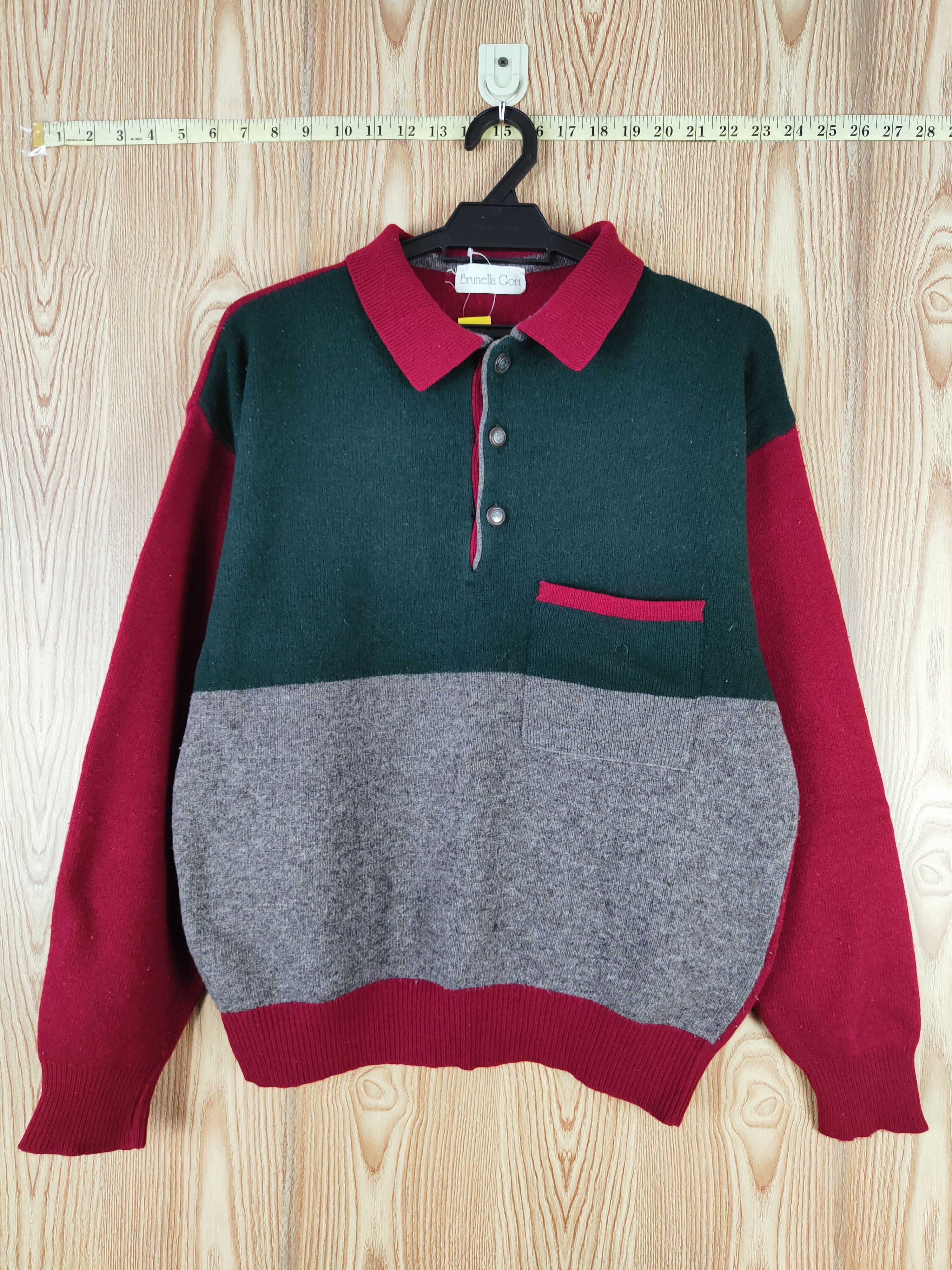 Homespun Knitwear × Vintage Brunella Gori Red Knitwear vintage Sweatshirts #W348 Size US M / EU 48-50 / 2 - 1 Thumbnail
