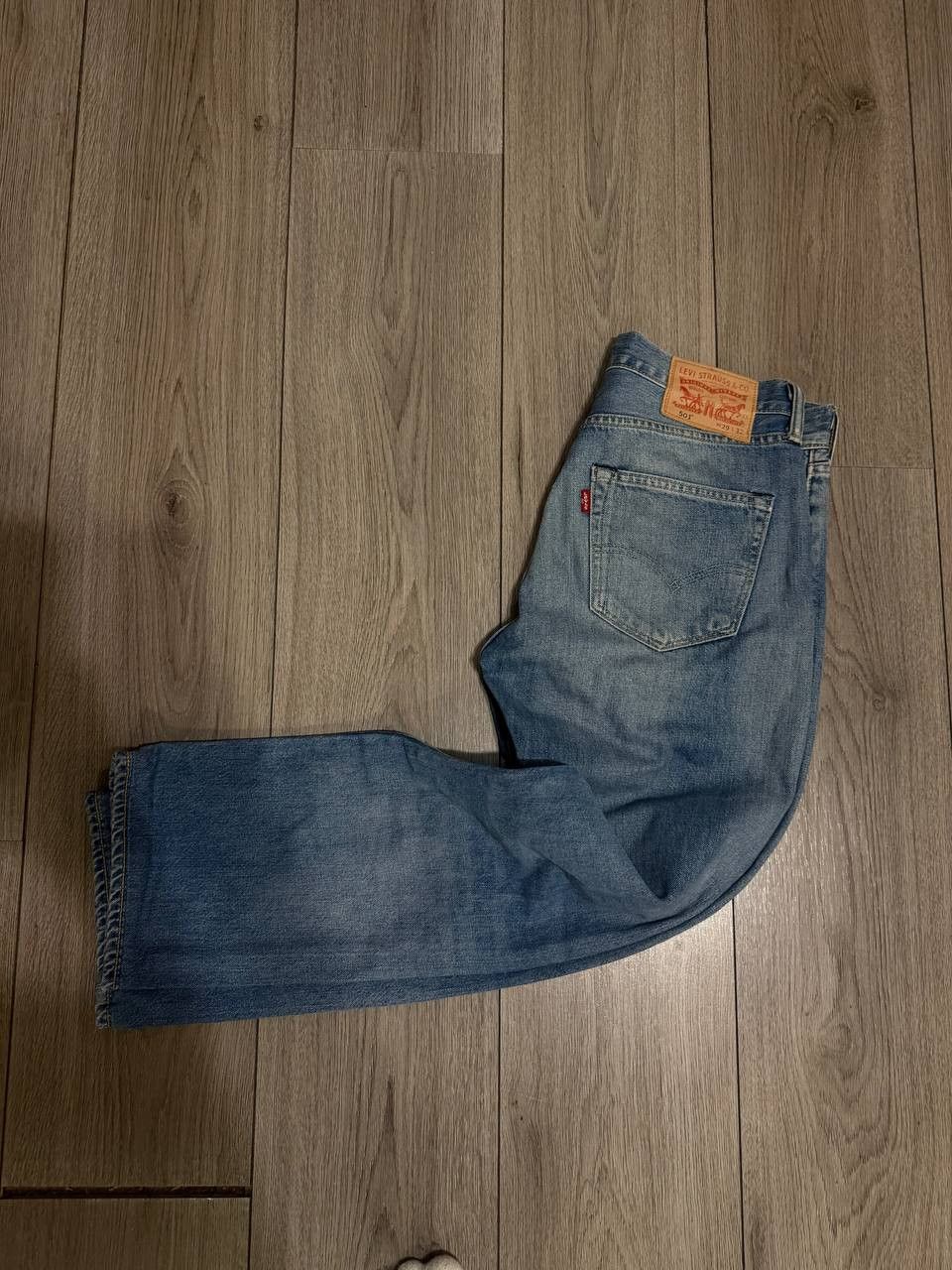 Levi's Levis 501 Jeans W29 L32 Straight Light Blue Washed Size US 29 - 1 Thumbnail