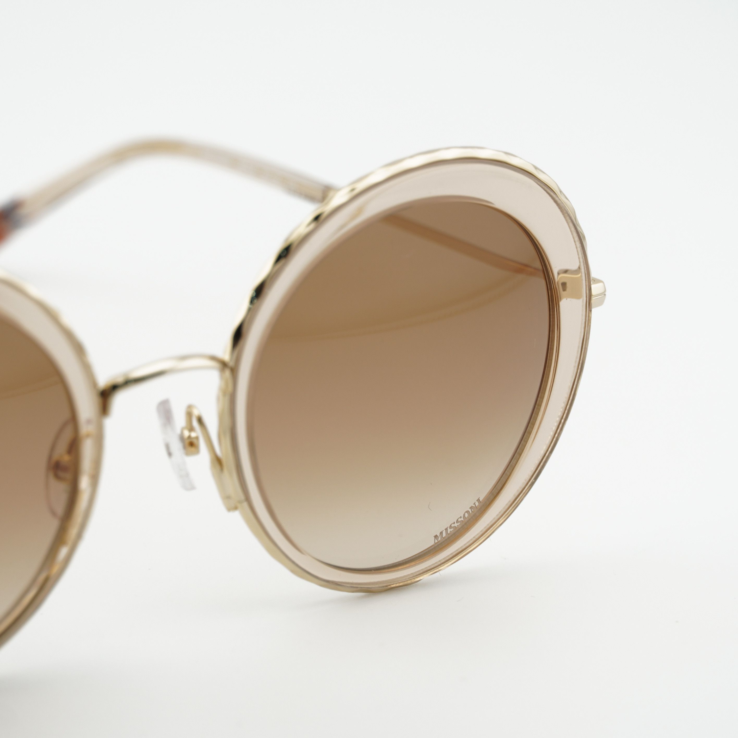 Missoni Missoni MIS 0033/S 05BD HA Sunglasses Gold/Sand Round Frame Size ONE SIZE - 9 Thumbnail