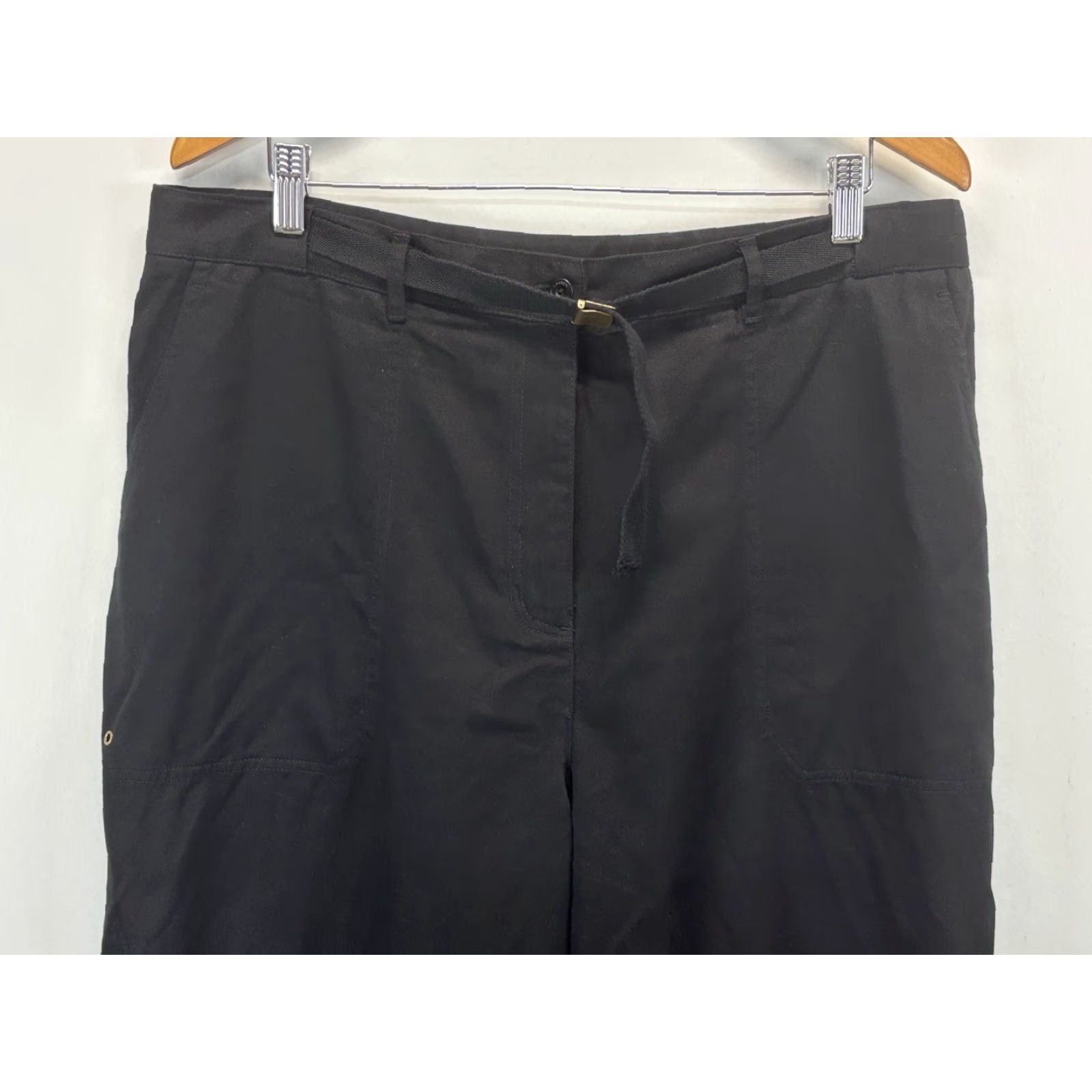 Ralph Lauren VINTAGE Lauren Ralph Lauren Capri Chino Pants Belted Women's 18W Plus Black Size 18W Capri Pants Ladies Belted 21.5" Inseam Vintage 90s? (no extra) Size 40" / US 18 - 2 Thumbnail