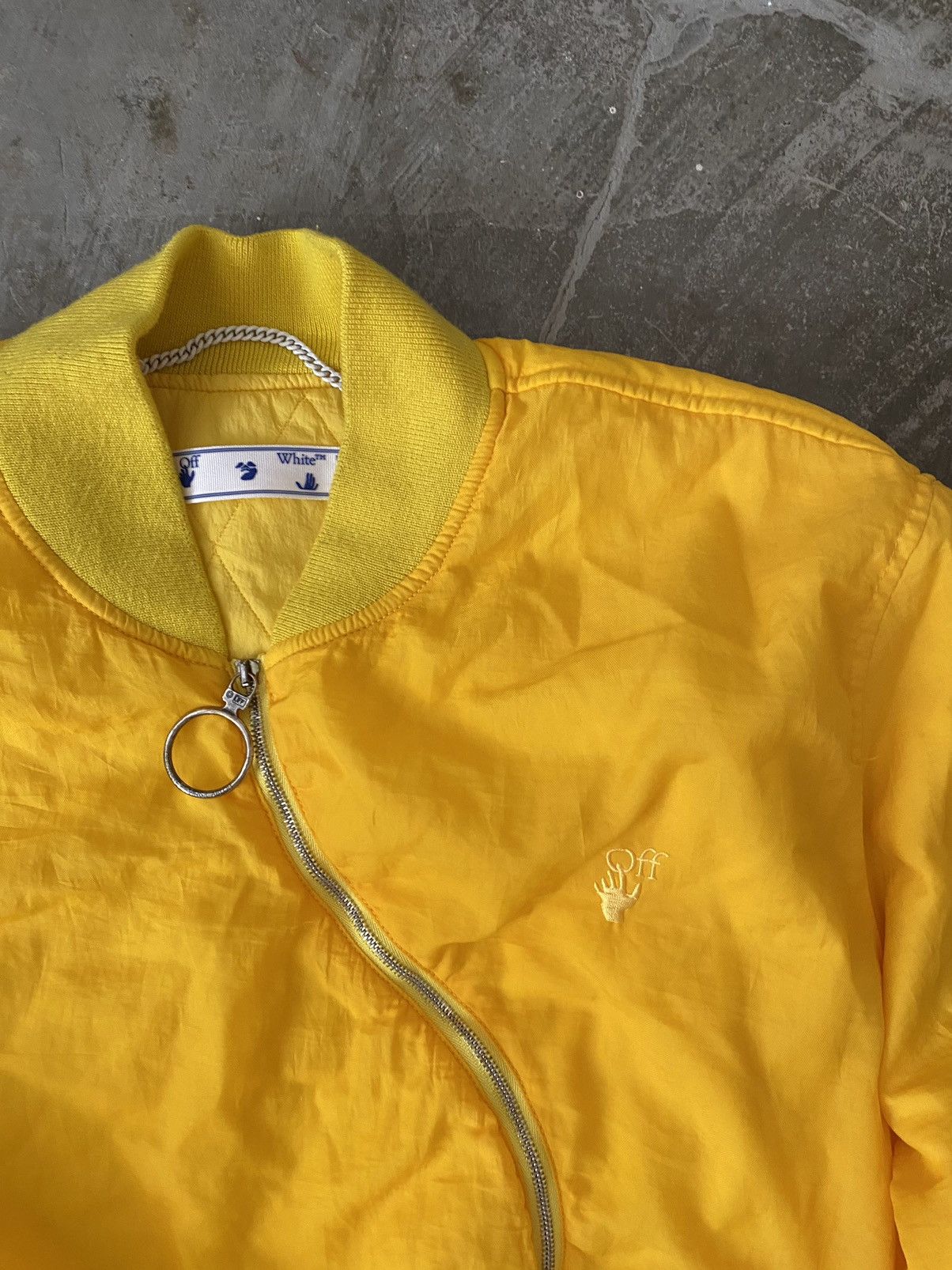 Off-White Off-White Yellow Bomber Jacket Kapital Post Archive Fraction Size US L / EU 52-54 / 3 - 3 Thumbnail