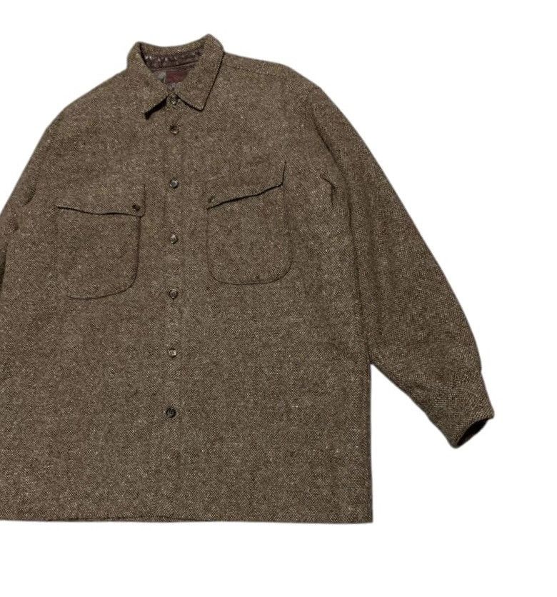Issey Miyake Vintage Papas By Issey Miyake Wool Flannel Shirt Jacket Size US L / EU 52-54 / 3 - 3 Thumbnail