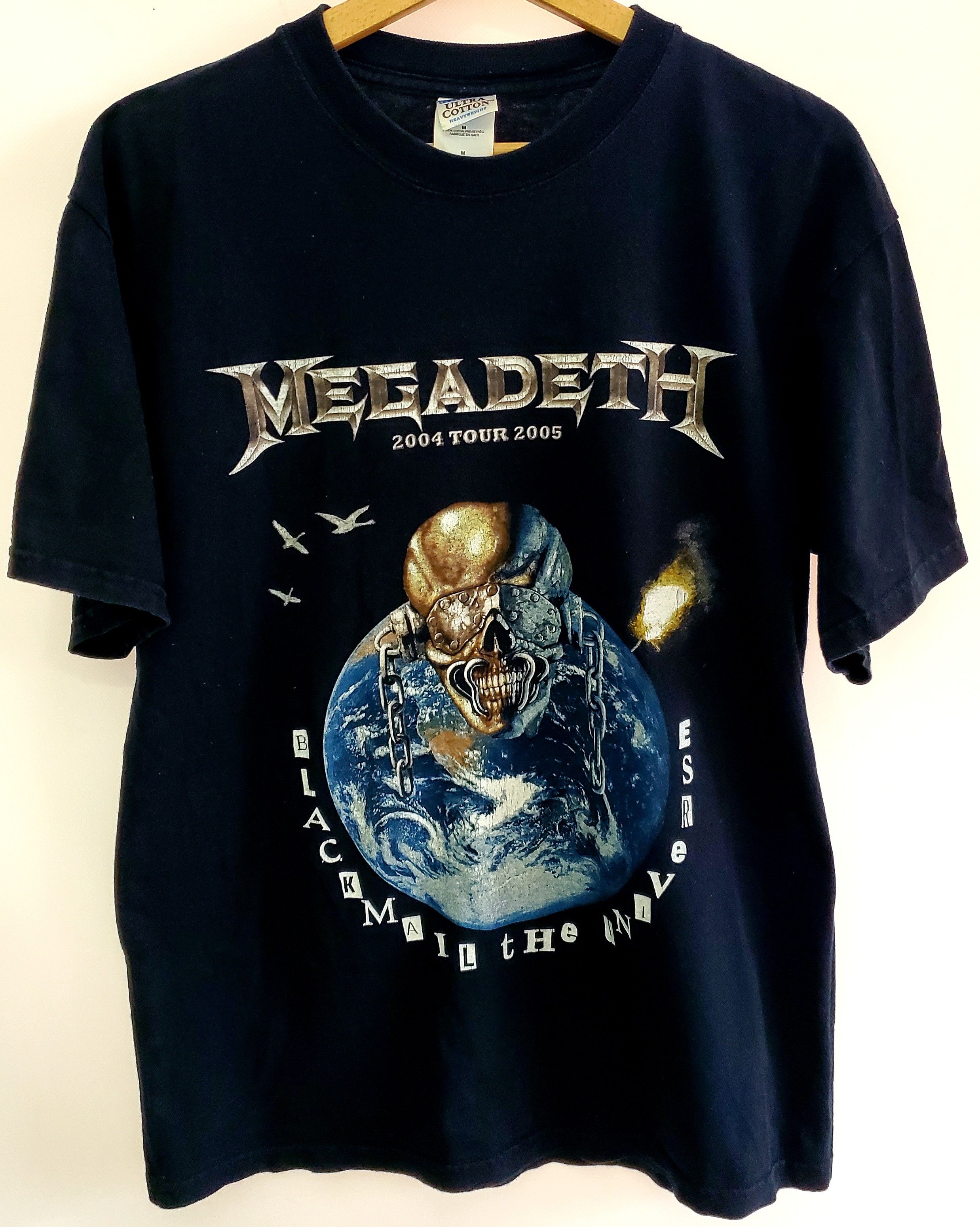 Vintage Megadeth black mail the universe Tour 2004 Shirt M