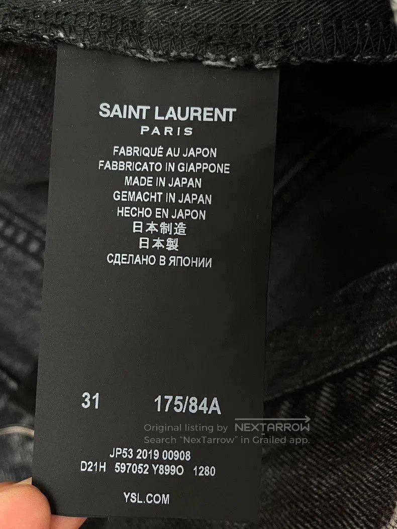 Saint Laurent Paris Saint Laurent Straight Leg Denim Jeans. Size US 31 - 6 Thumbnail