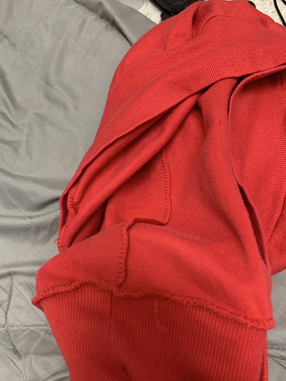 Fendi 🔥HOT🔥 FENDI EMBROIDERED LOGO RED HOODIE VERY RARE Size US L / EU 52-54 / 3 - 6 Thumbnail