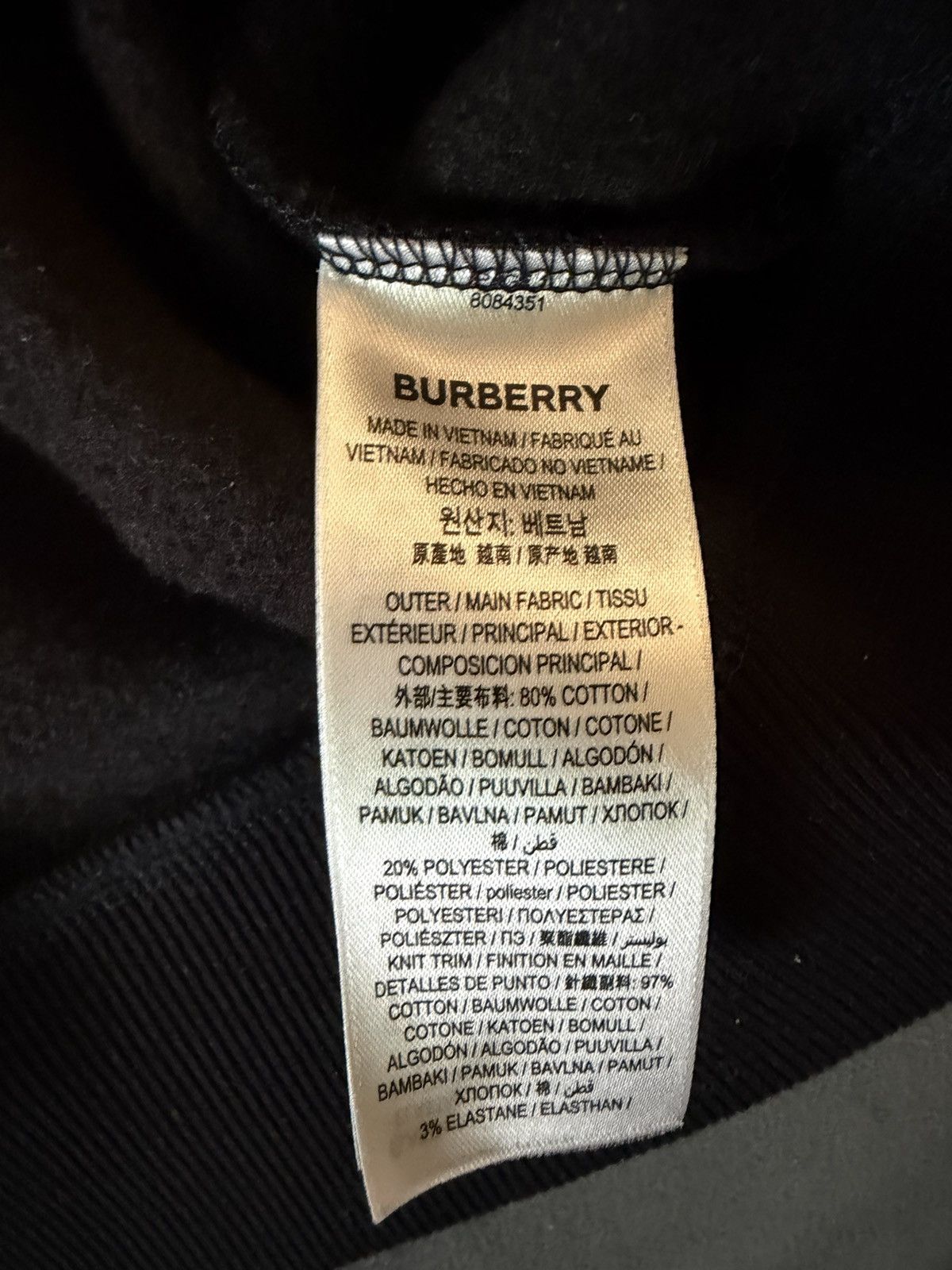 Burberry Burberry Santo Logo Black and Red Print Crewneck Women’s Size L / US 10 / IT 46 - 4 Thumbnail