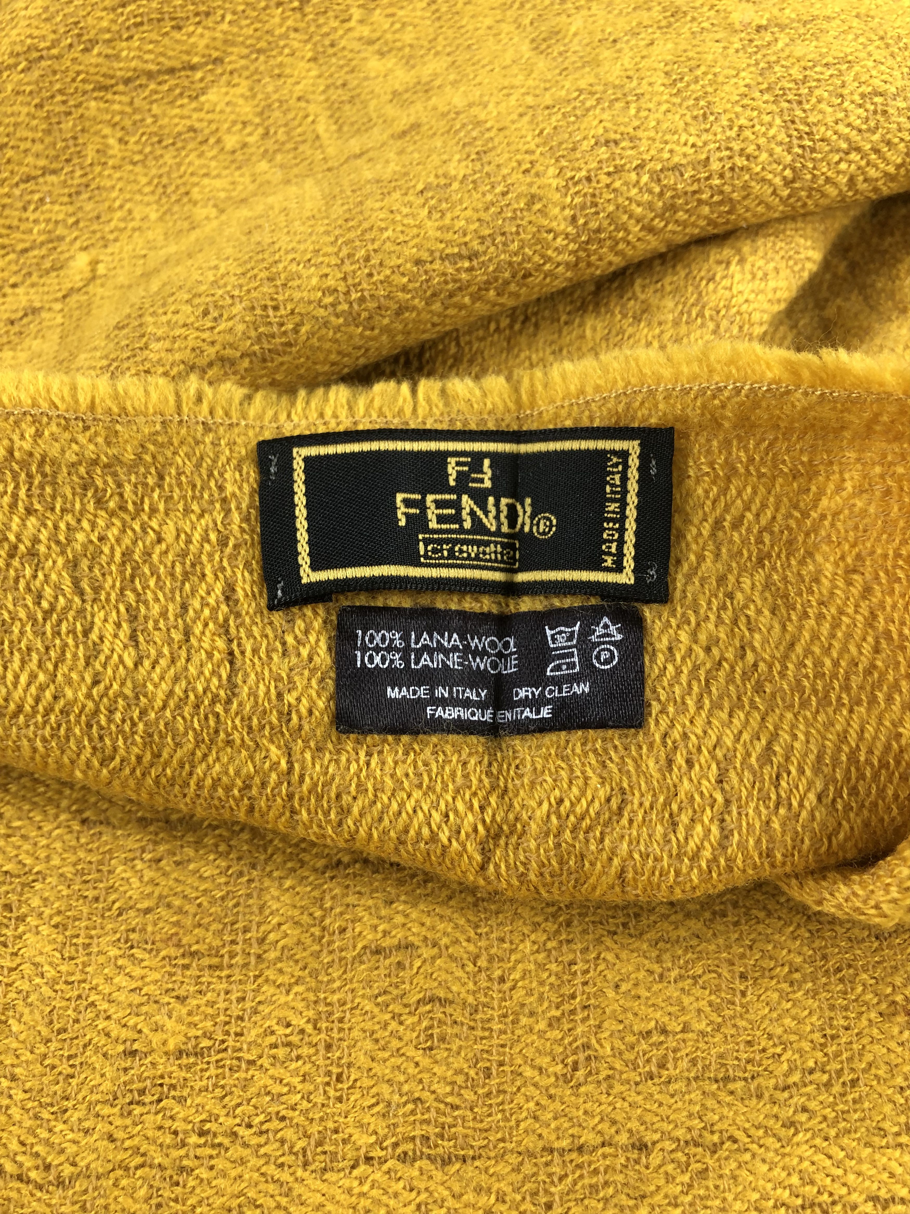 Fendi Fendi Monogram Scarf / Muffler / Neckwear Size ONE SIZE - 3 Thumbnail