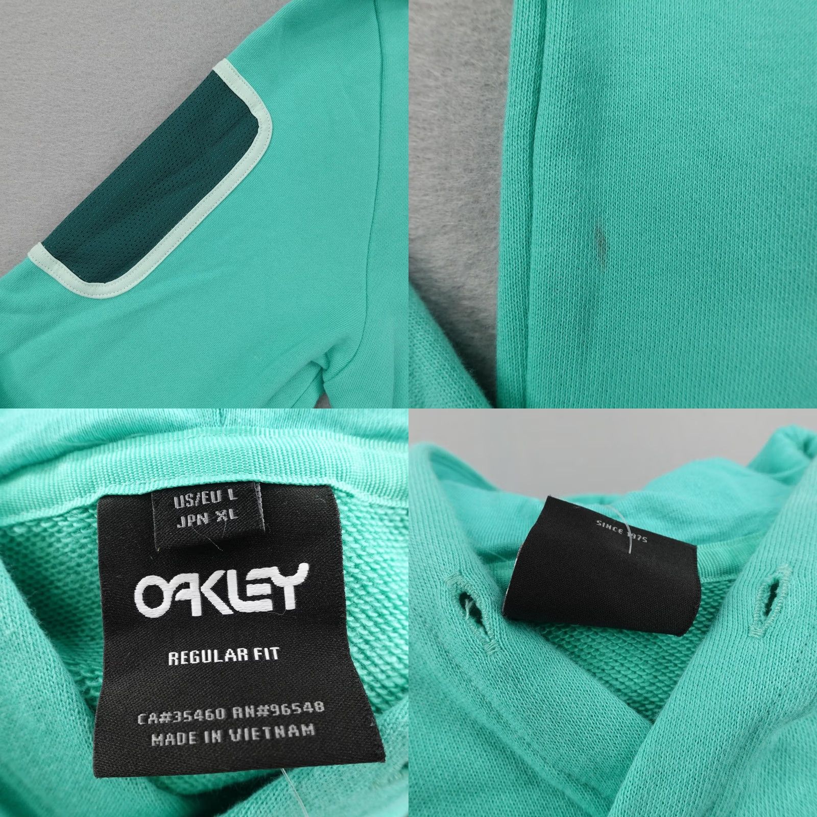 Oakley Oakley Hoodie Men Large Mint Green B1B Pocket Pullover Sweatshirt Fleece Outdoor Size US L / EU 52-54 / 3 - 9 Thumbnail