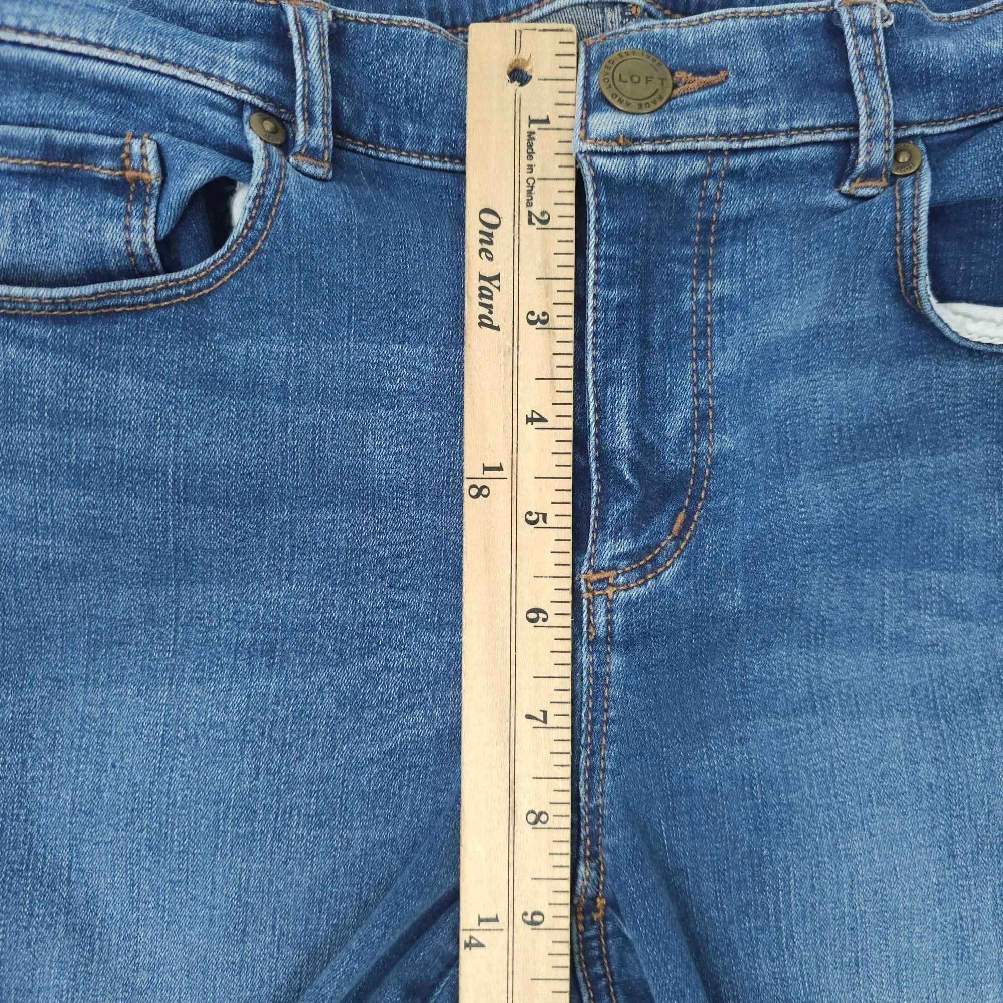 Loft Loft Legging Jean Mid Rise Womens Size 28/6 Stretch Medium W Size 28" / US 6 / IT 42 - 4 Thumbnail