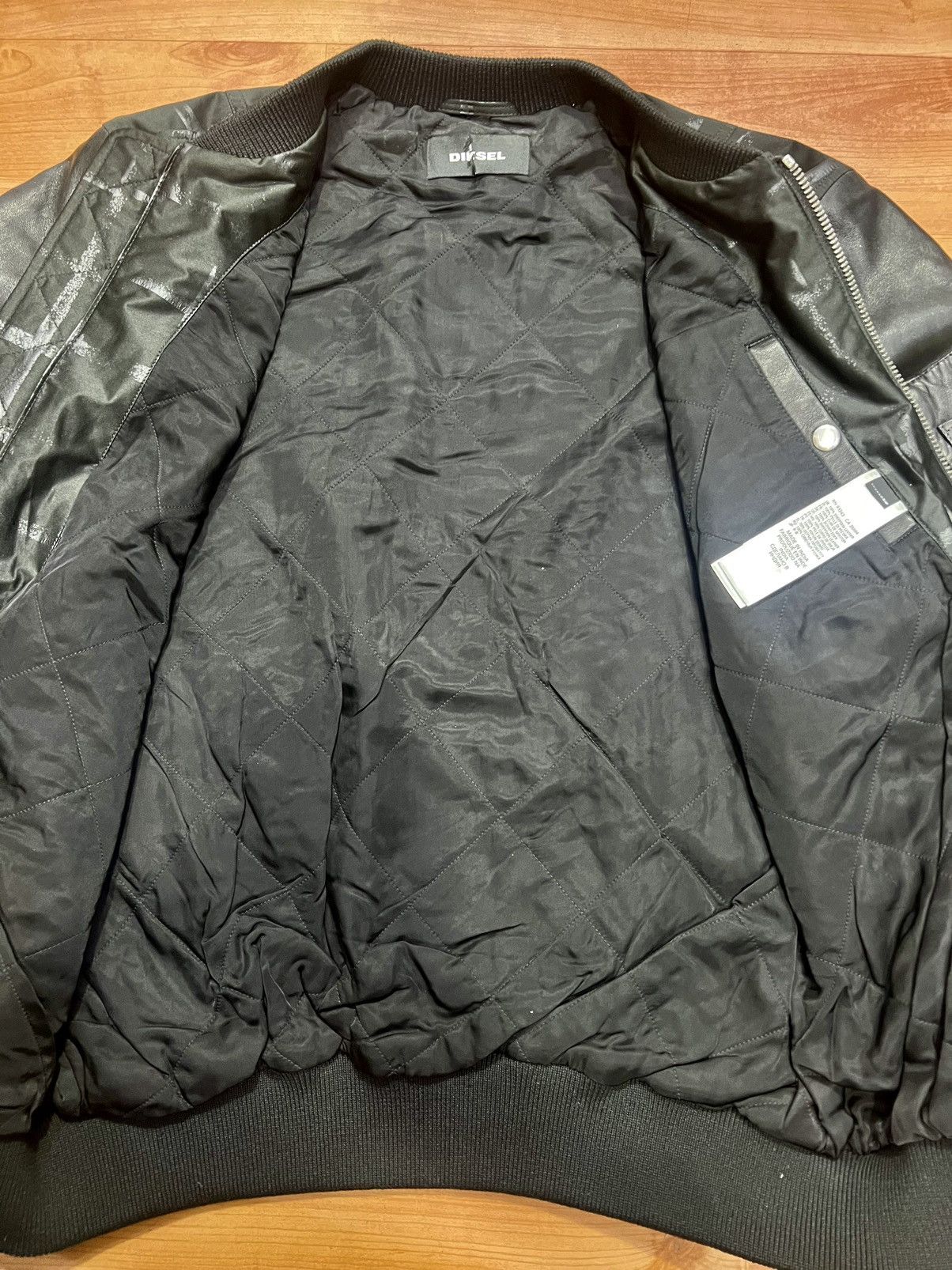 Diesel Diesel leather combination jacket Size US L / EU 52-54 / 3 - 3 Thumbnail